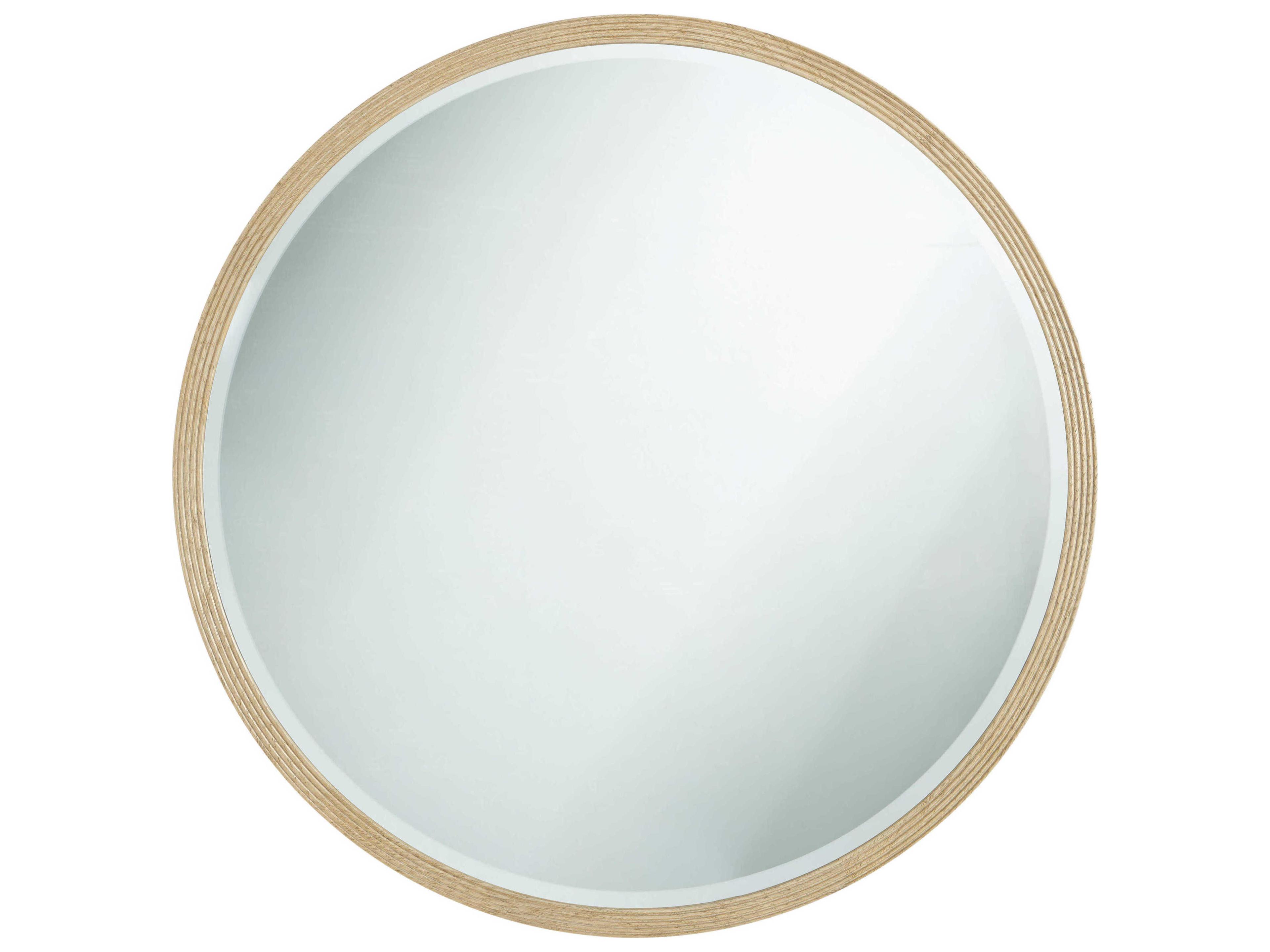 Theodore Alexander Balboa Round Lido Coastal Grey Wall Mirror
