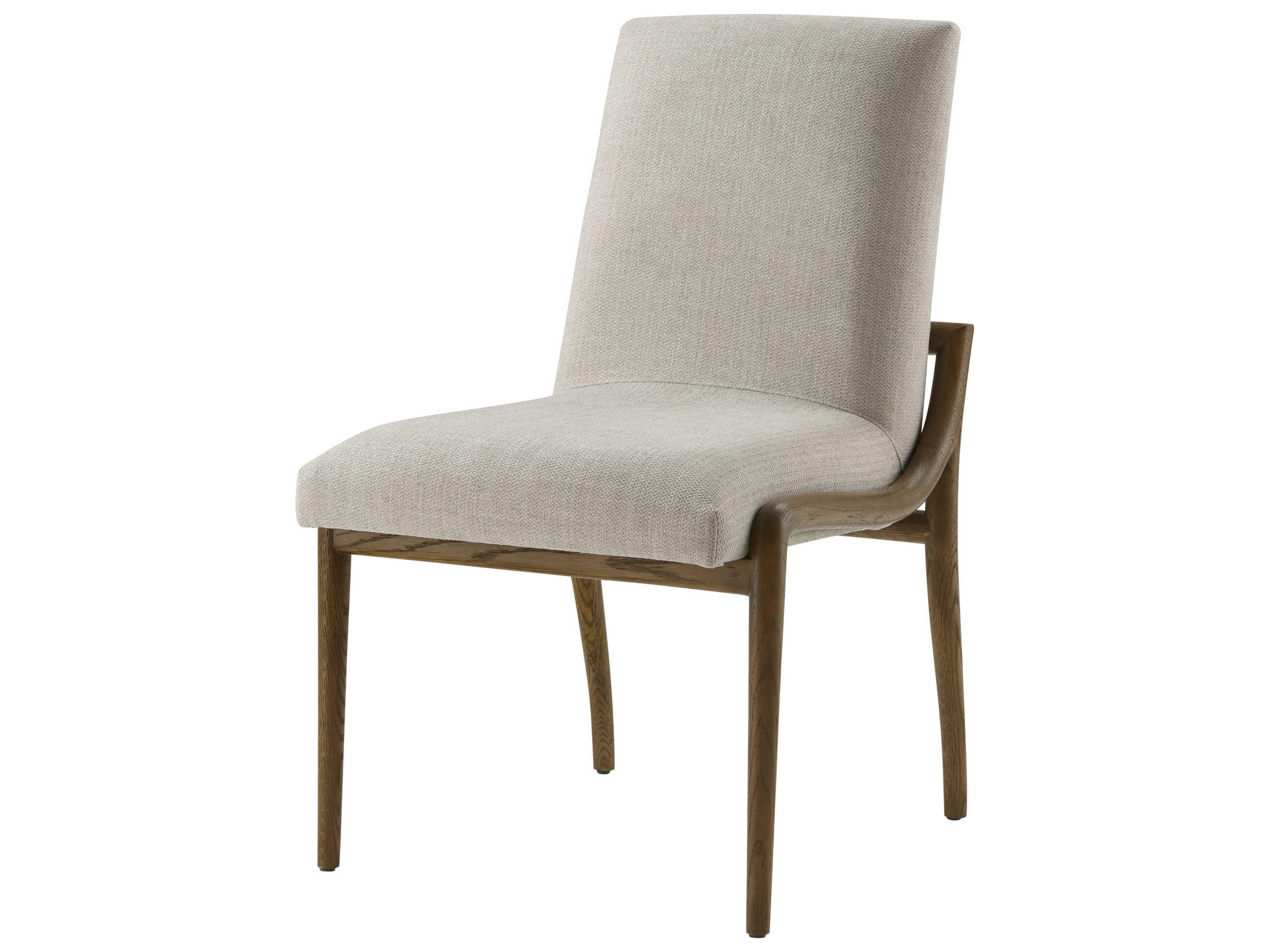 Theodore Alexander Catalina Brown Upholstered Side Dining Chair