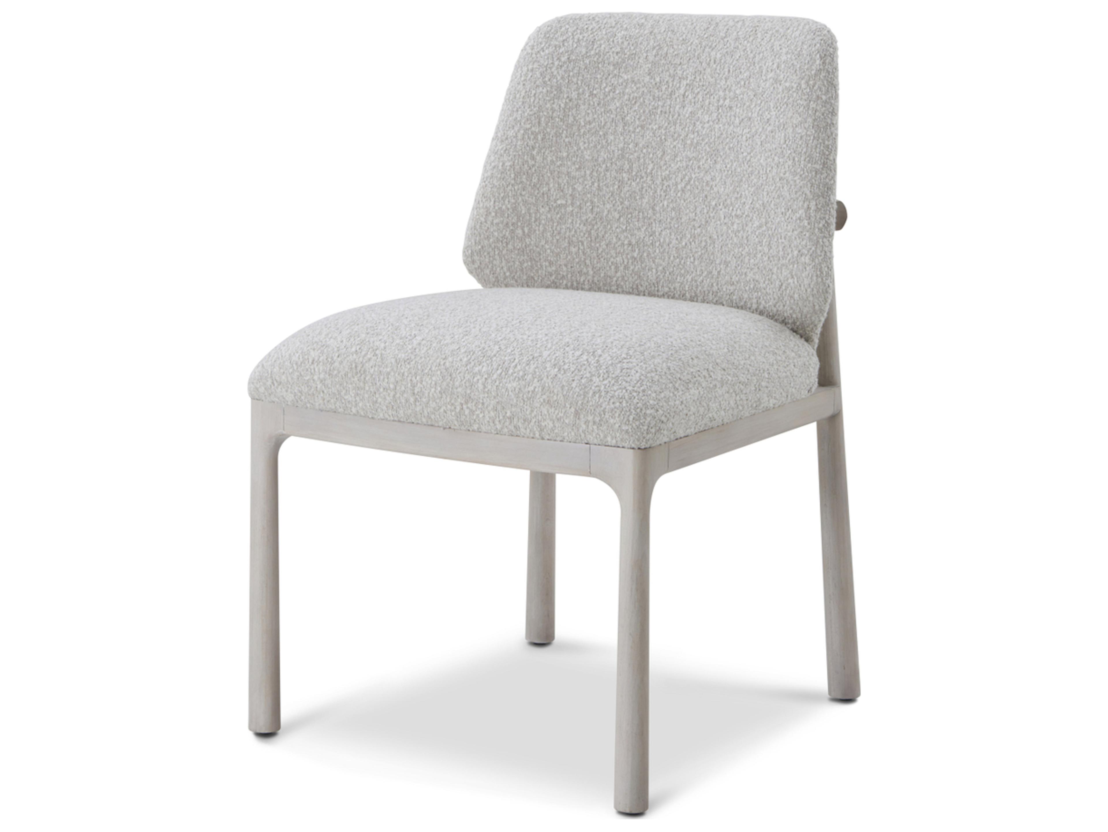 Theodore Alexander Urbane Gray Upholstered Armless Dining Chair