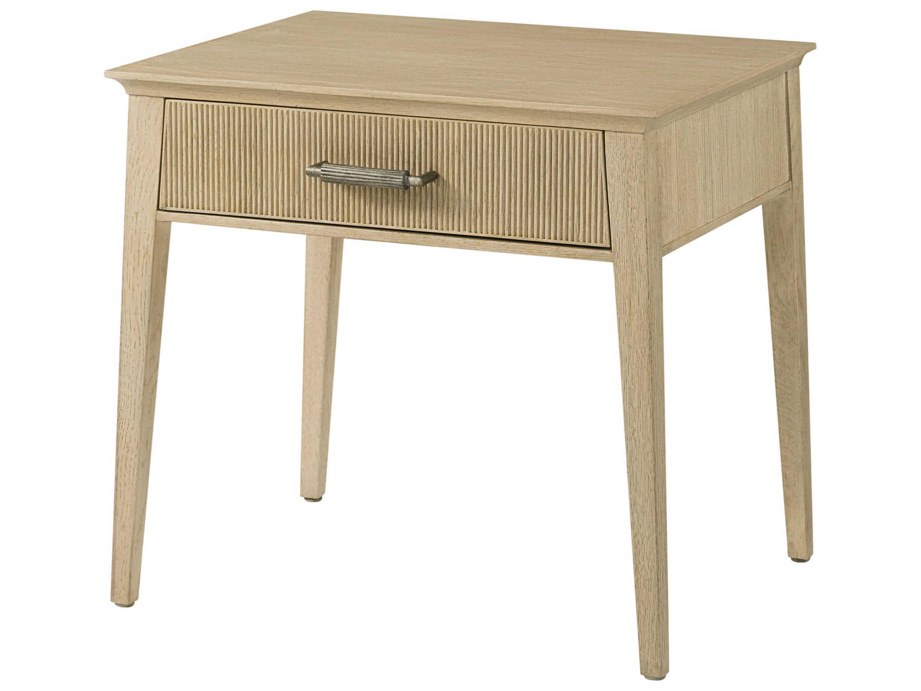 Theodore Alexander Balboa Rectangular Wood Lido Coastal Grey End Table