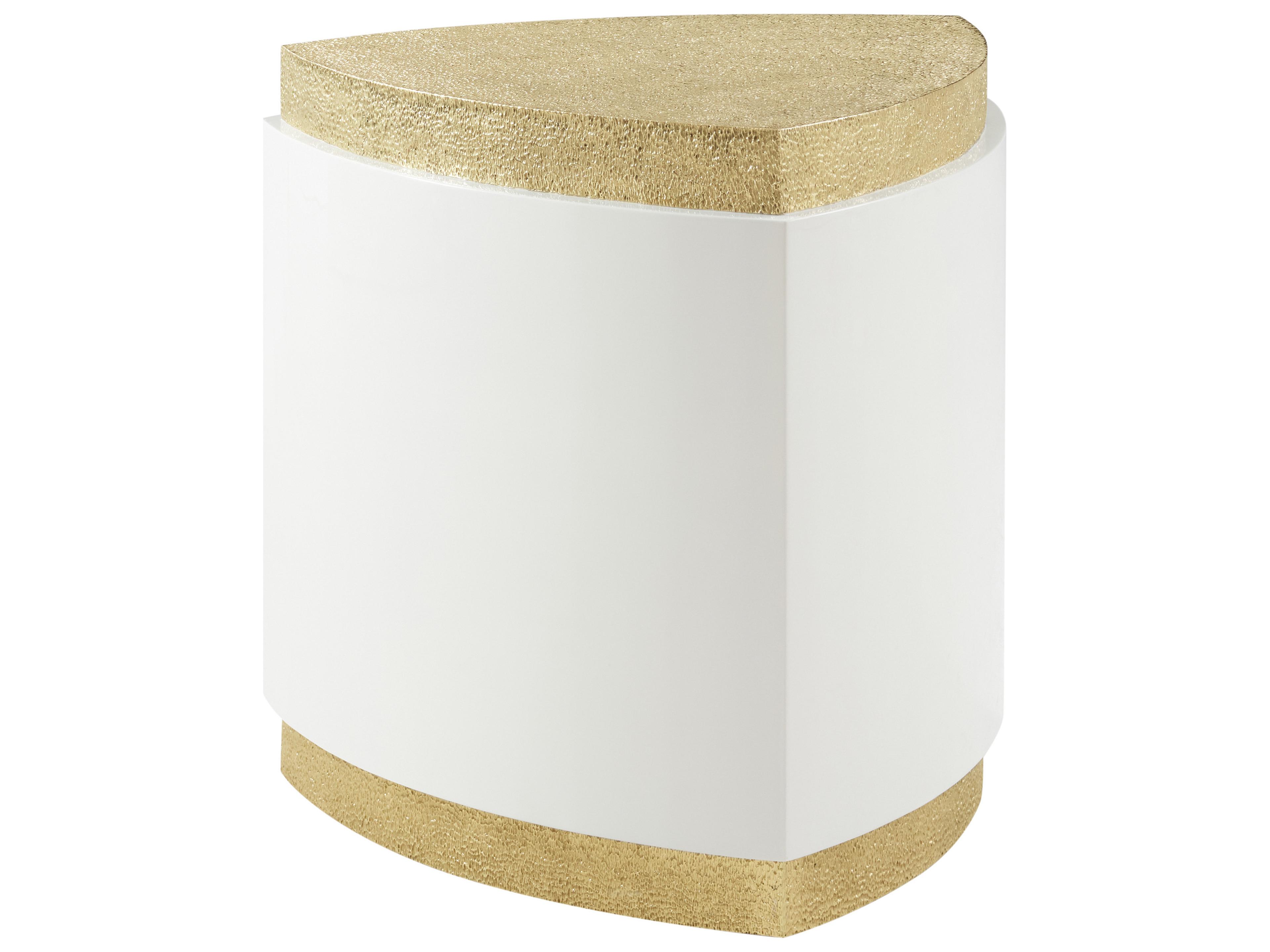 Theodore Alexander Judith Leiber Couture Demilune Wood End Table