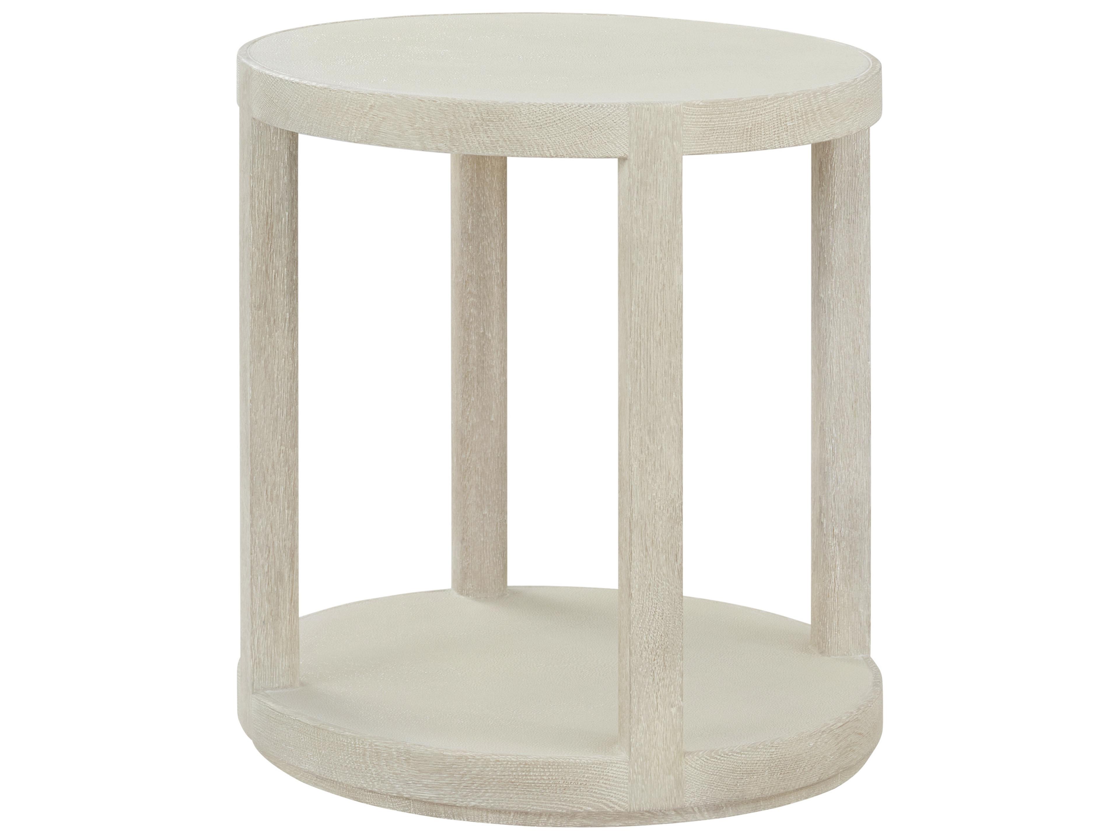 Theodore Alexander Maxwell Round Wood End Table