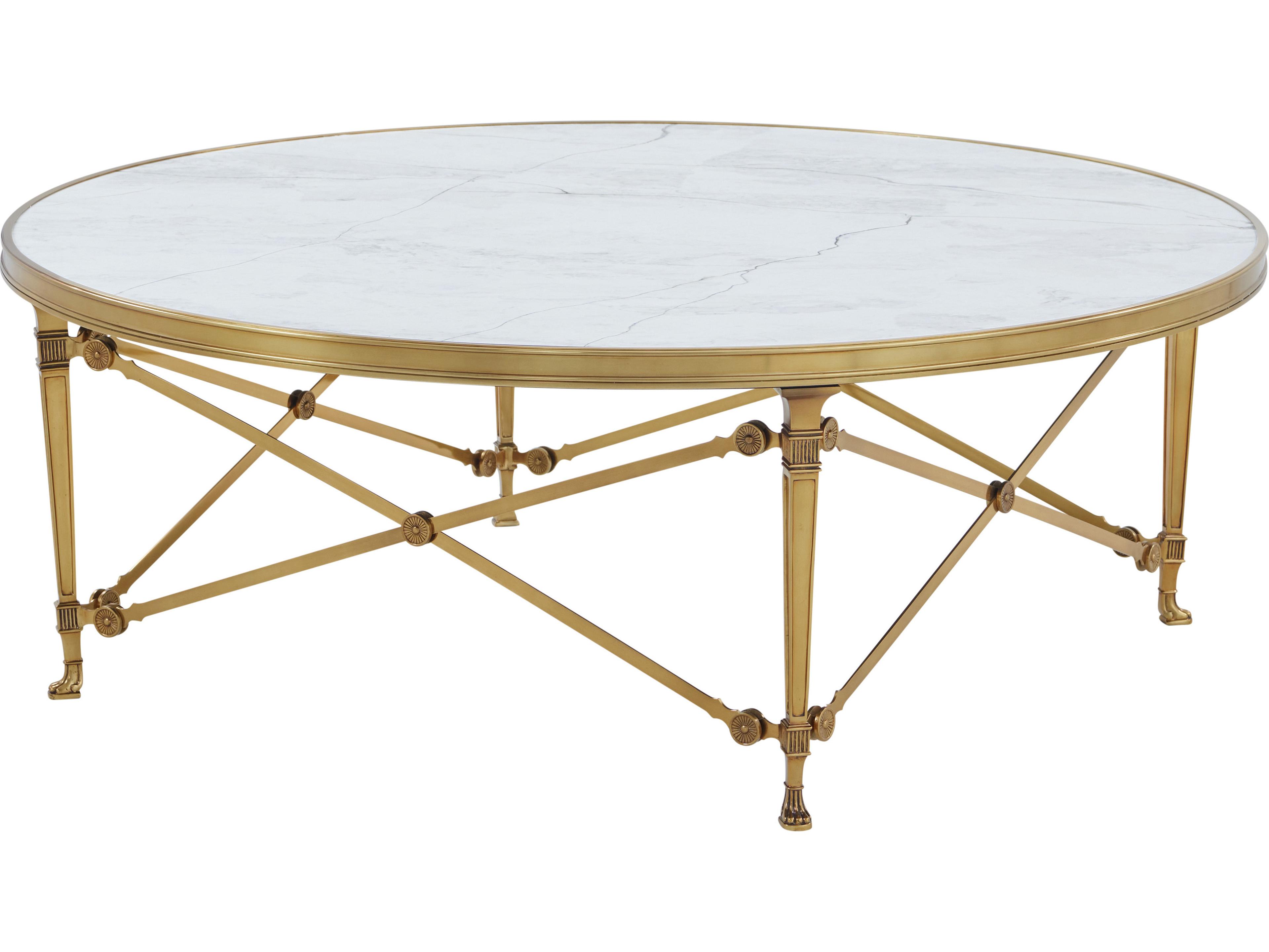 Theodore Alexander Spencer London Round Marble Coffee Table