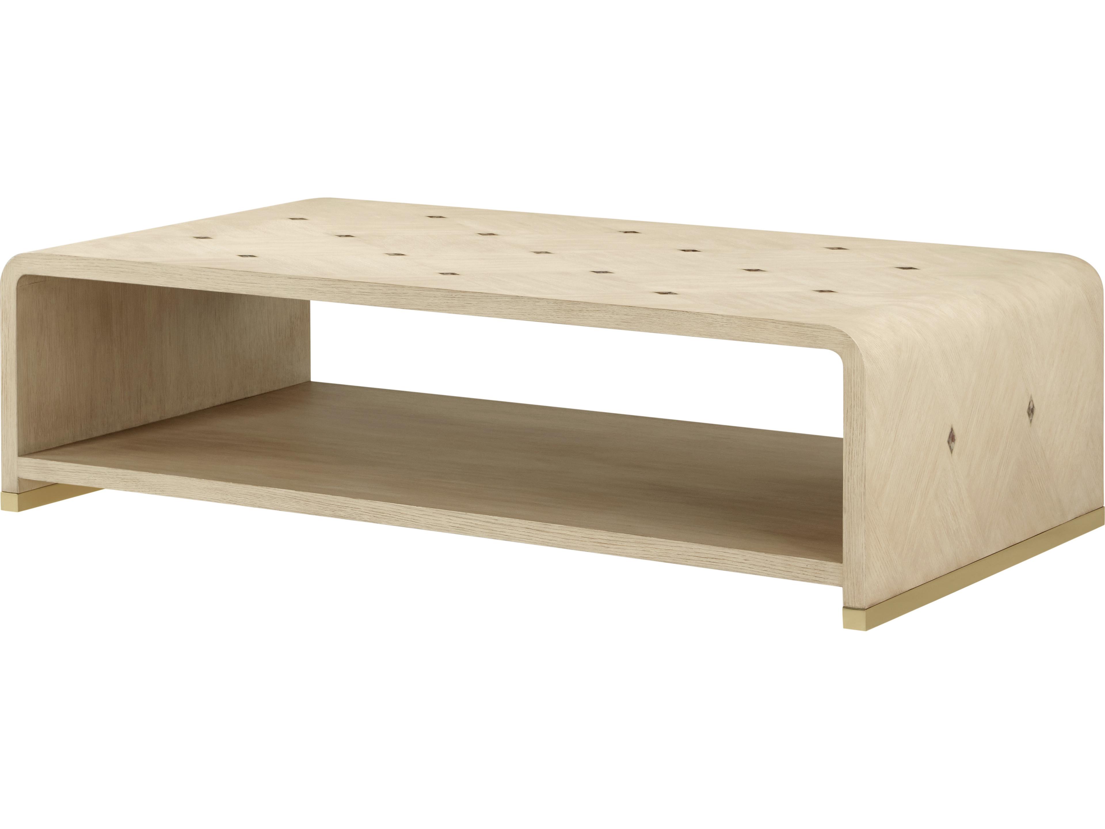 Theodore Alexander Judith Leiber Couture Rectangular Wood Coffee Table