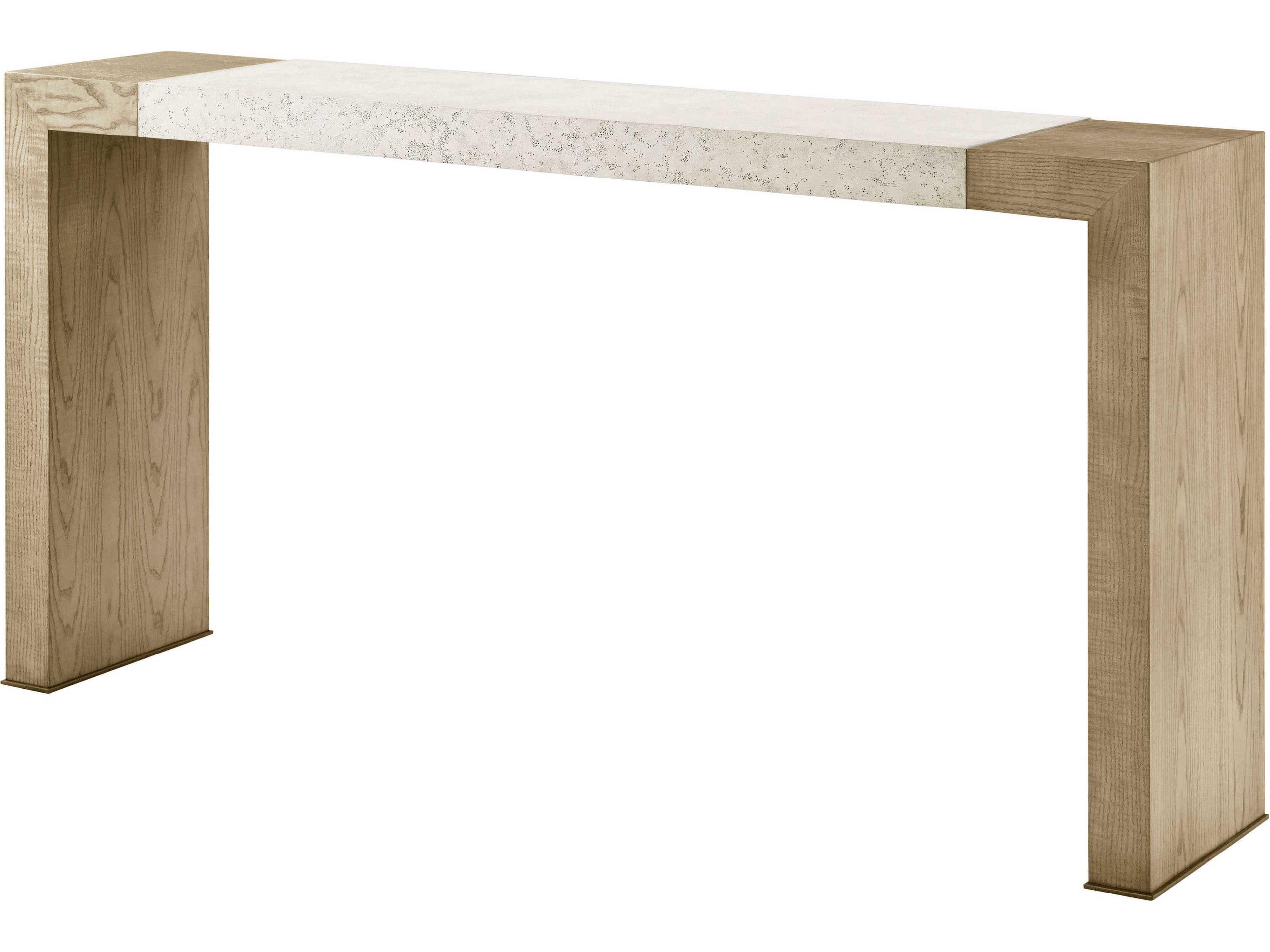 Theodore Alexander Catalina Rectangular Wood Dune Console Table