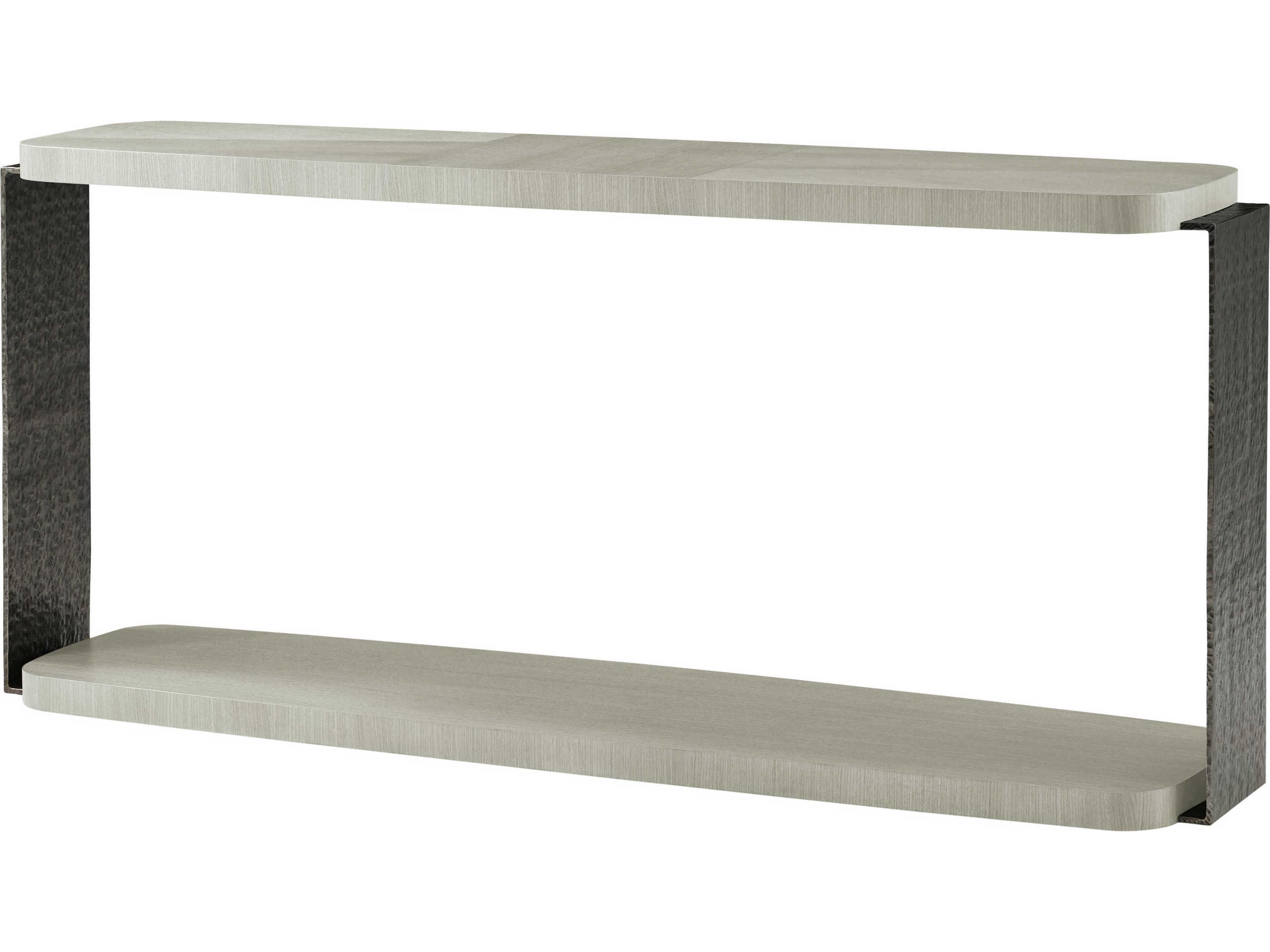 Theodore Alexander Essence Rectangular Wood Opal Console Table