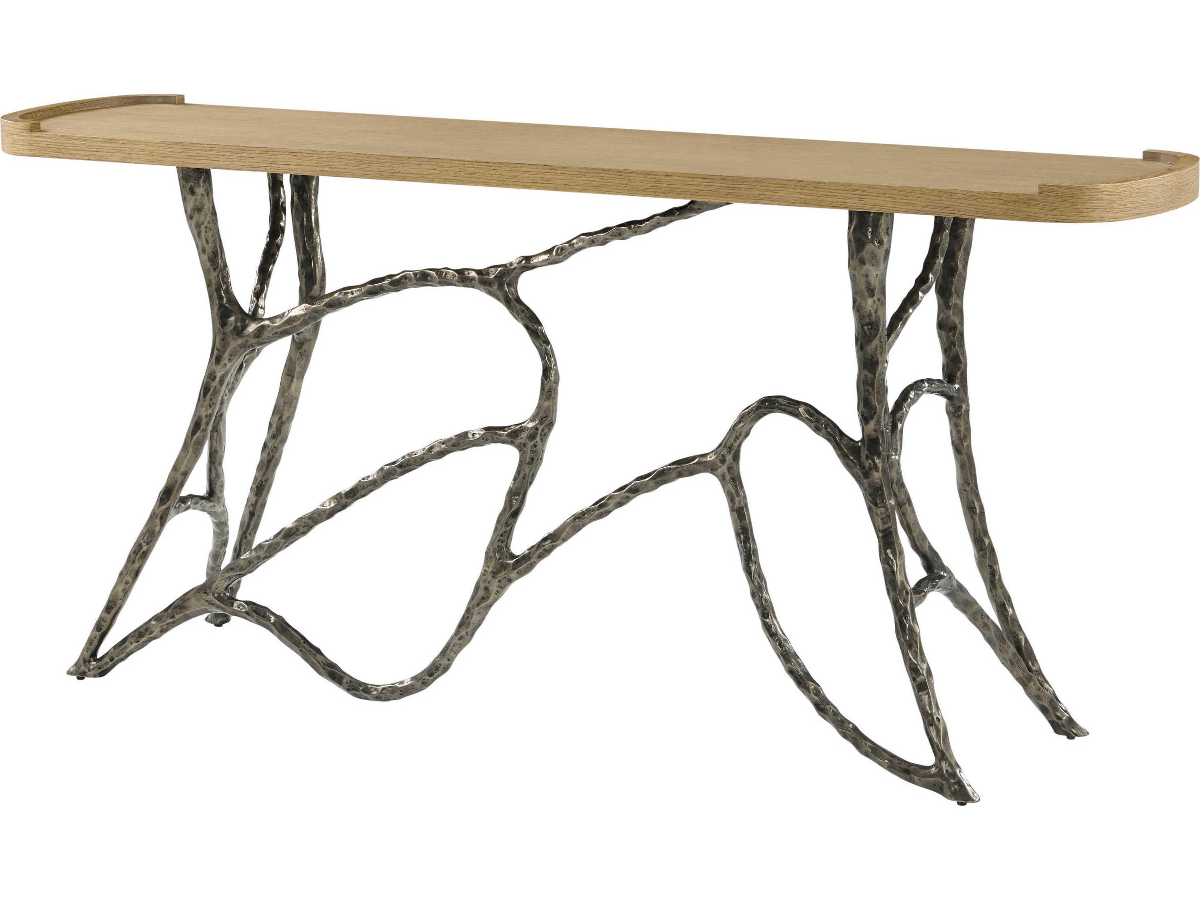 Theodore Alexander Essence Rectangular Wood Blonde Console Table