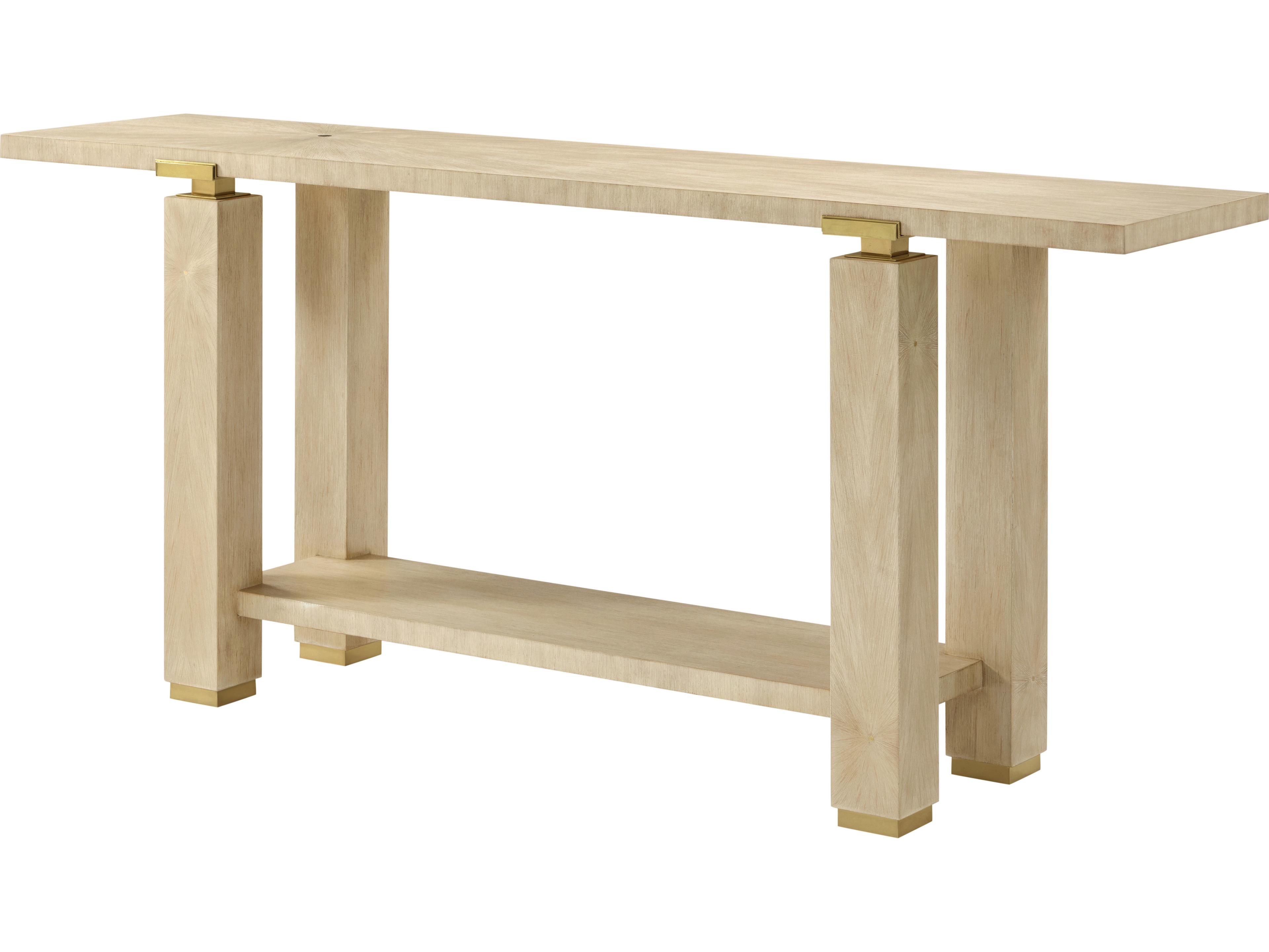 Theodore Alexander Judith Leiber Couture Rectangular Wood Console Table