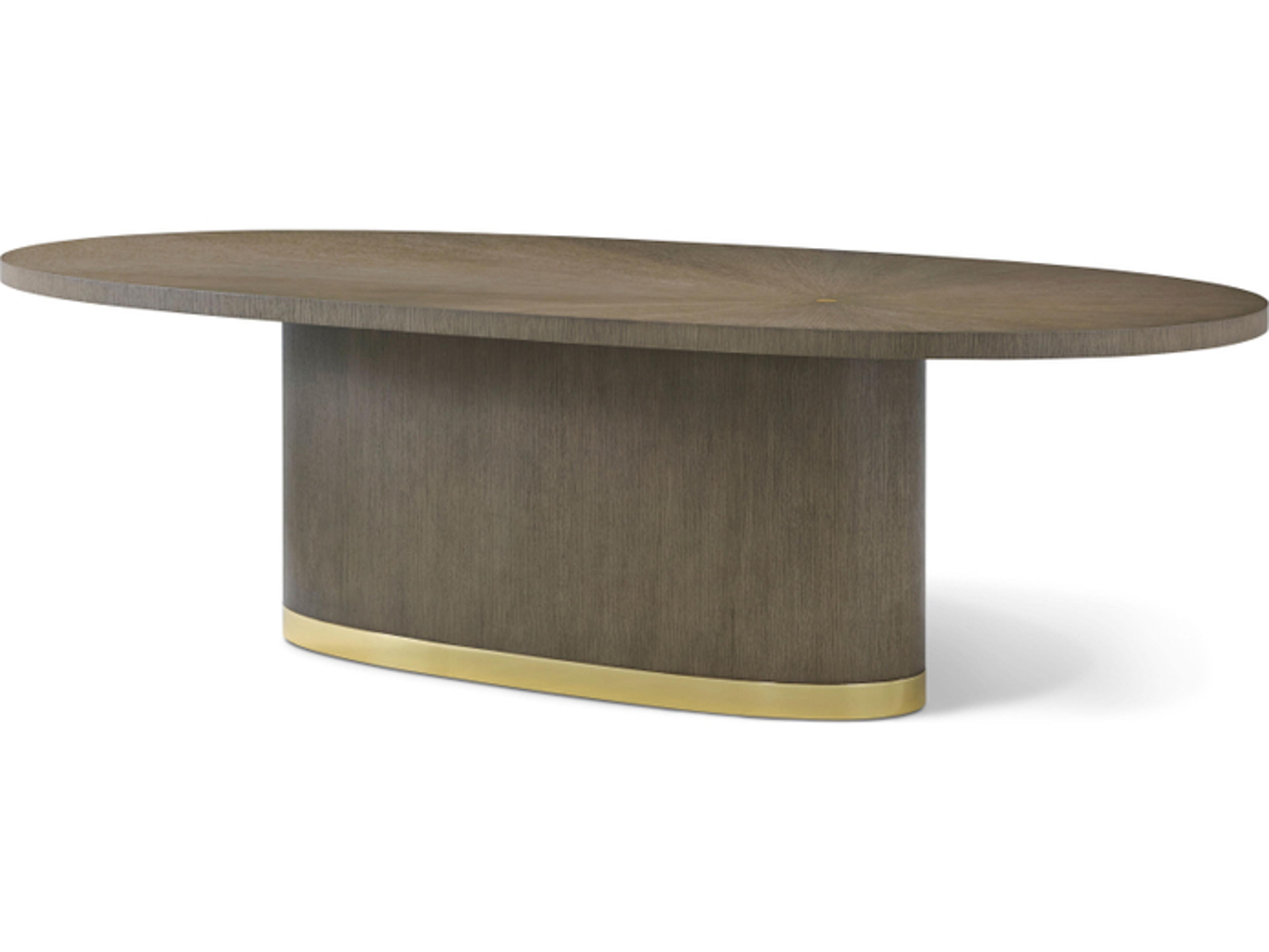 Theodore Alexander Judith Leiber Couture Oval Wood Dining Table