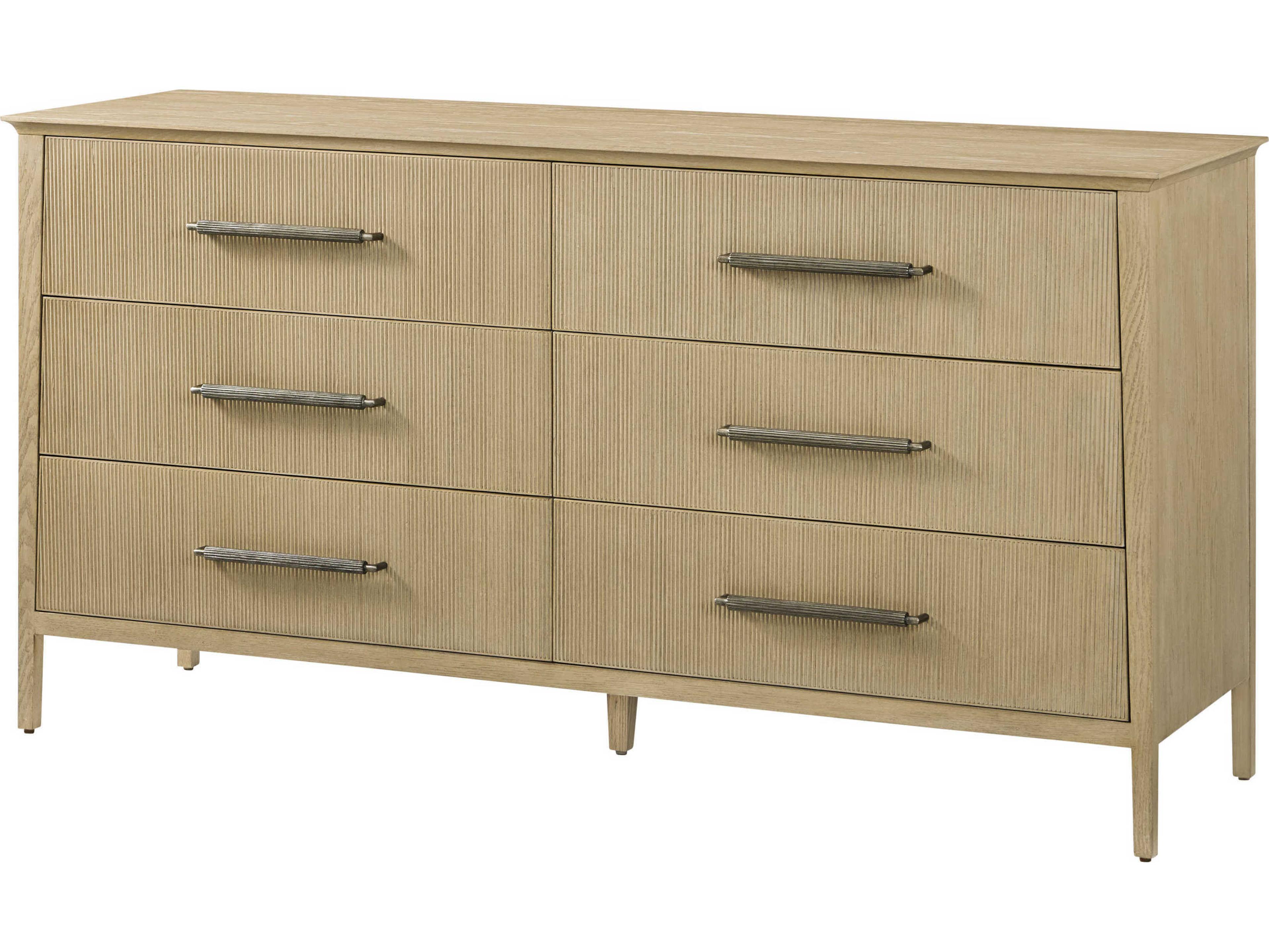 Theodore Alexander Balboa 6-Drawers Gray Double Dresser