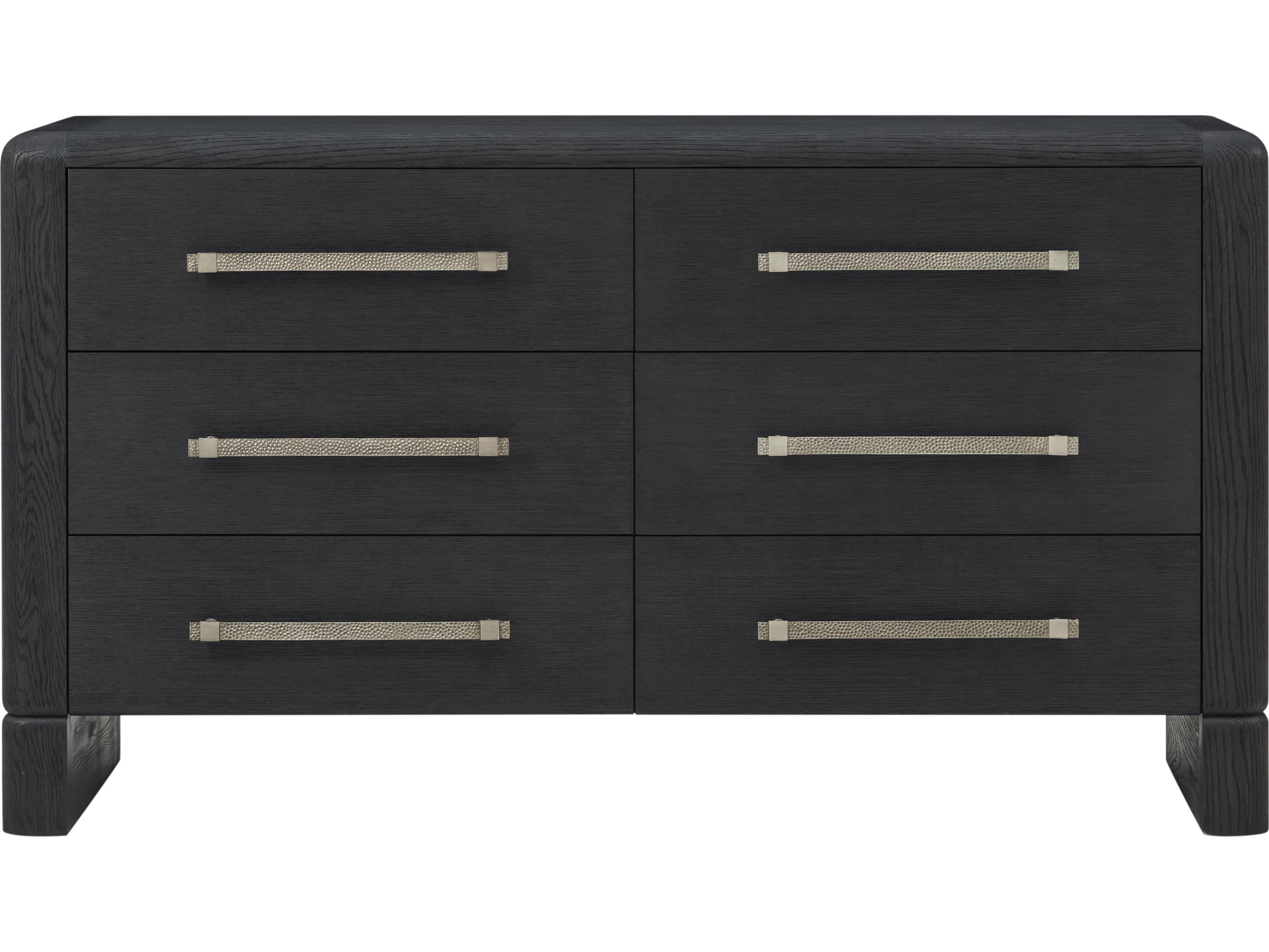 Theodore Alexander Luna 6-Drawers Gray Solid Wood Double Dresser