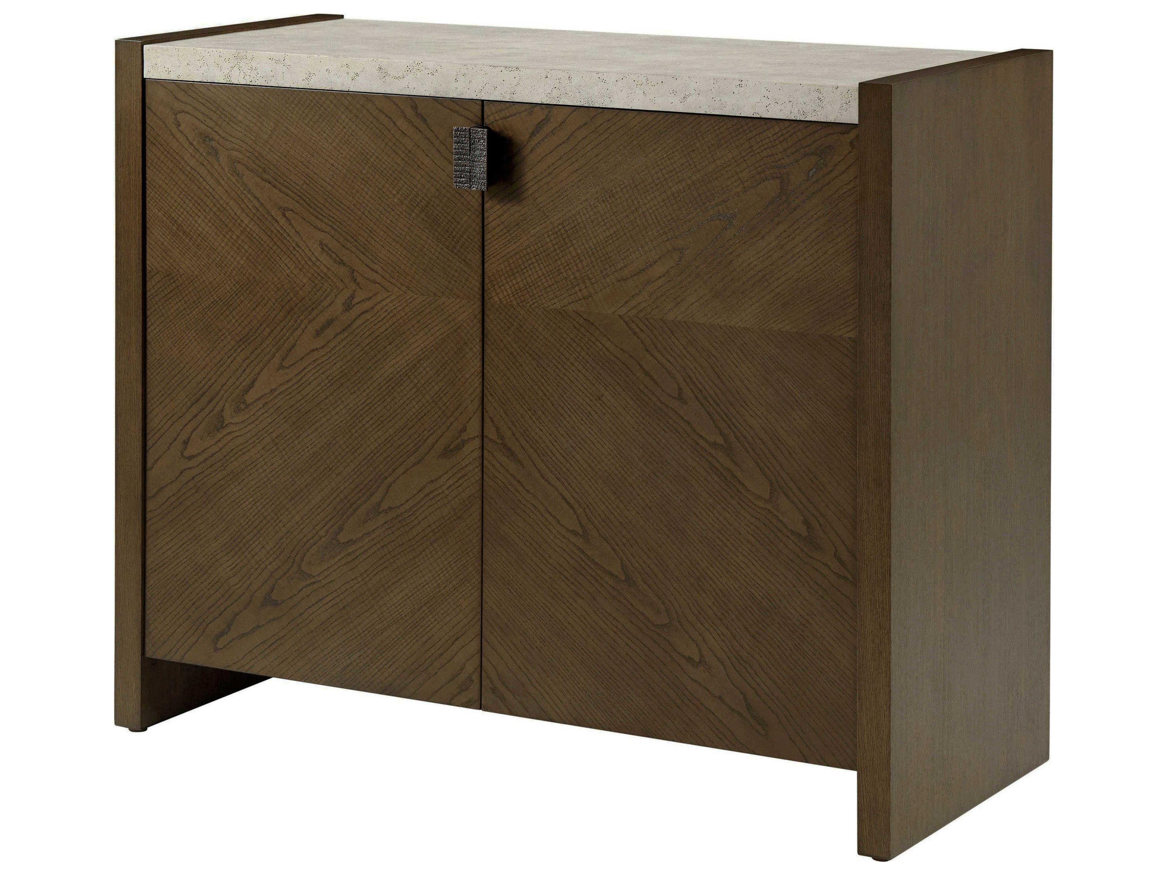 Theodore Alexander Catalina Earth Brown Ash Wood Accent Chest