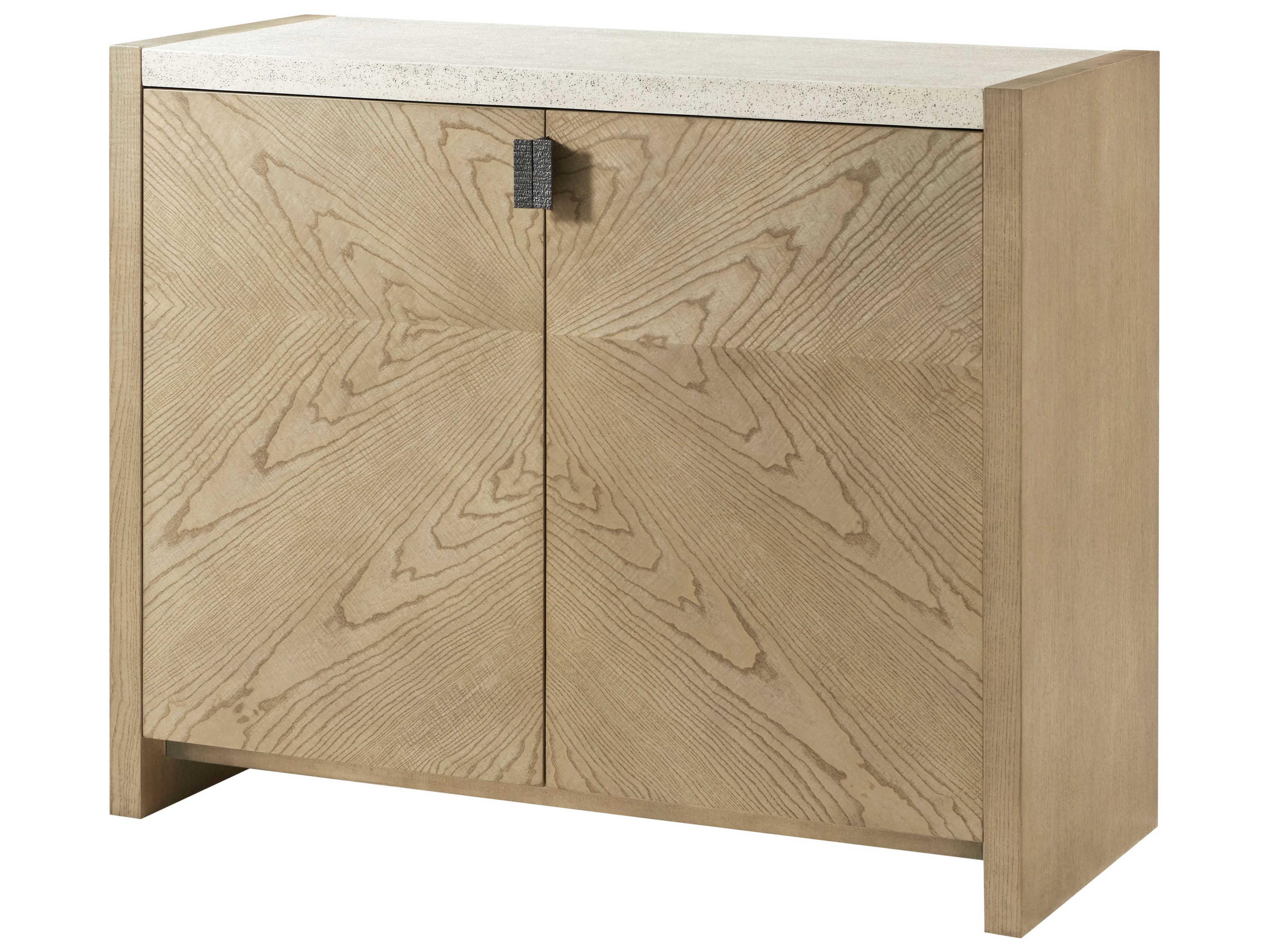 Theodore Alexander Catalina Dune Beige Ash Wood Accent Chest