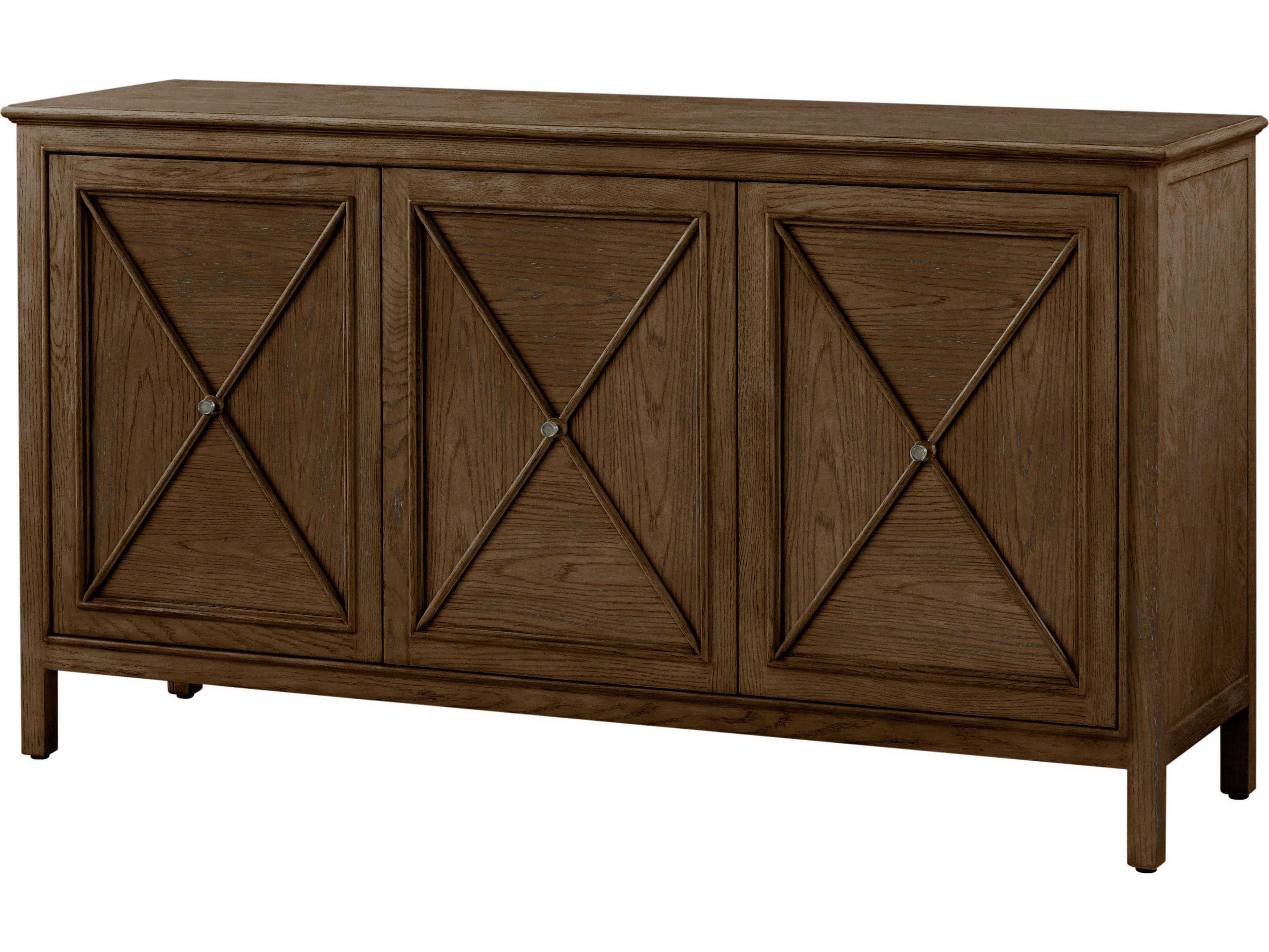 Theodore Alexander Surrey 63" Solid Wood Brownstone Sideboard