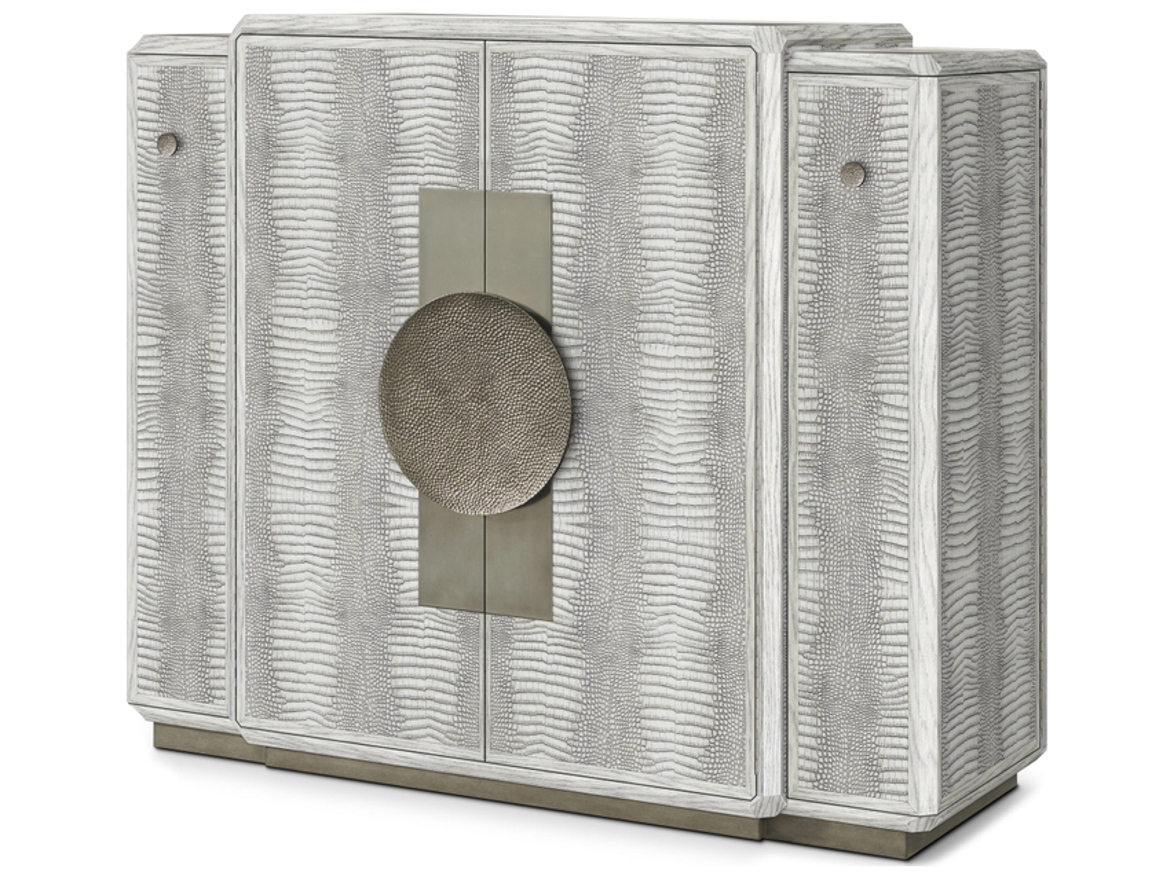 Theodore Alexander Spencer St. James Gray Bar Cabinet