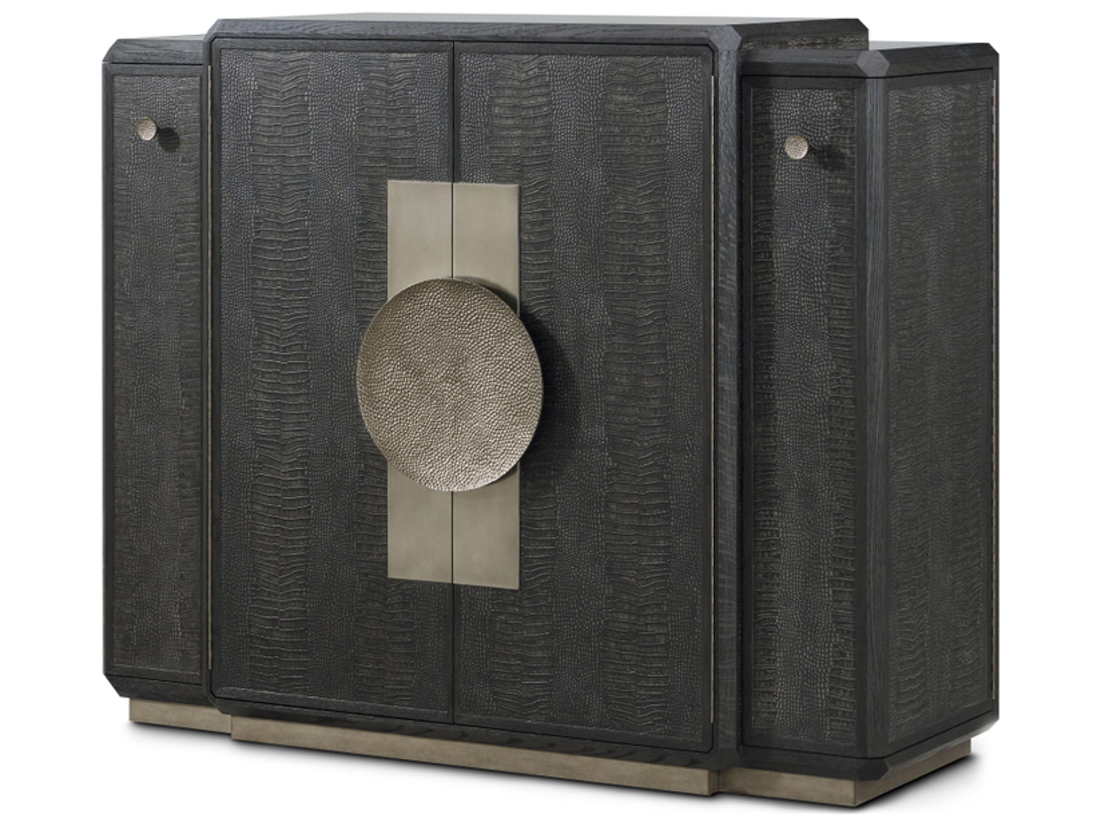 Theodore Alexander Spencer St. James Black Bar Cabinet