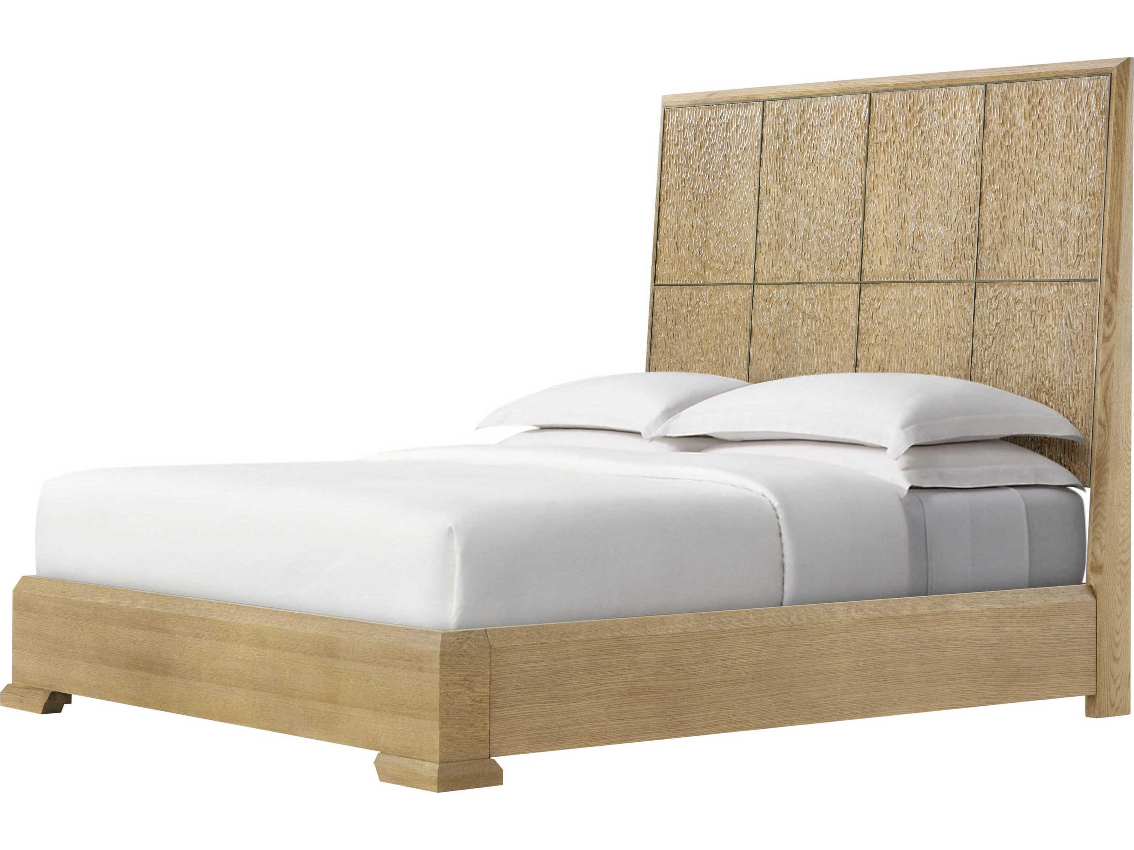 Theodore Alexander Essence Blonde Beige Solid Wood California King Platform Bed