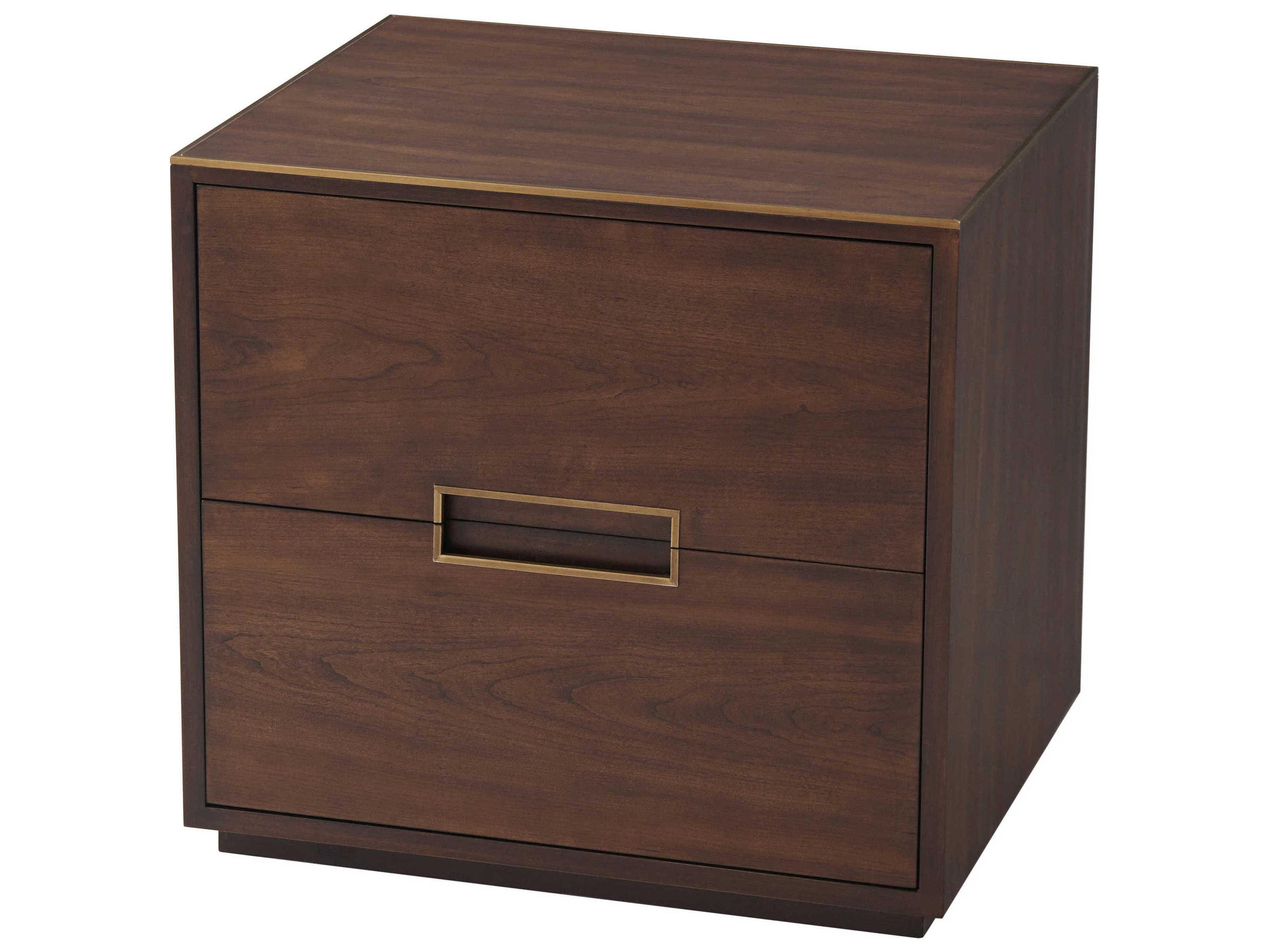 Theodore Alexander Ta Studio 2-Drawers Almond Bosworth Nightstand