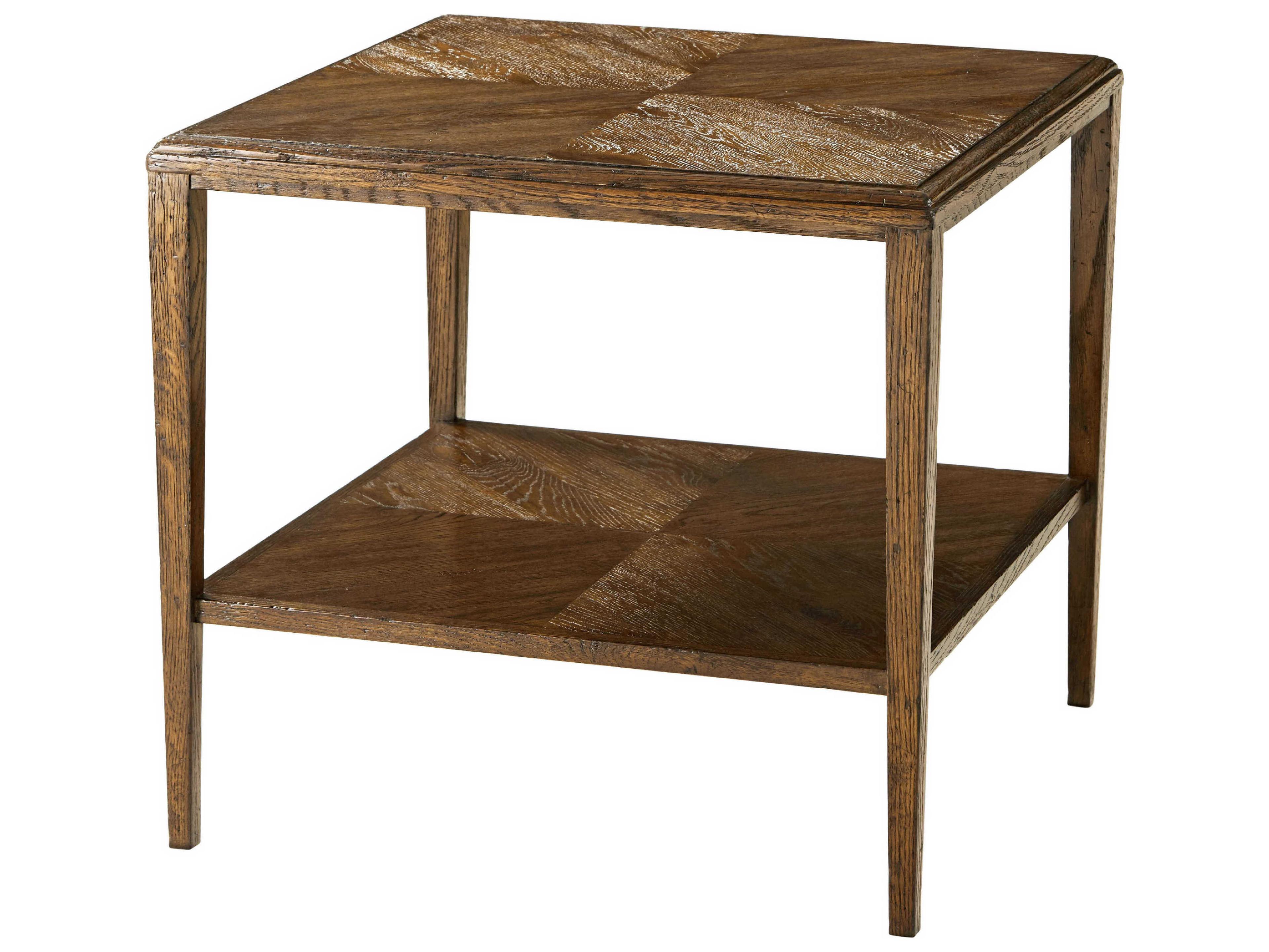 Theodore Alexander Nova Square Wood End Table