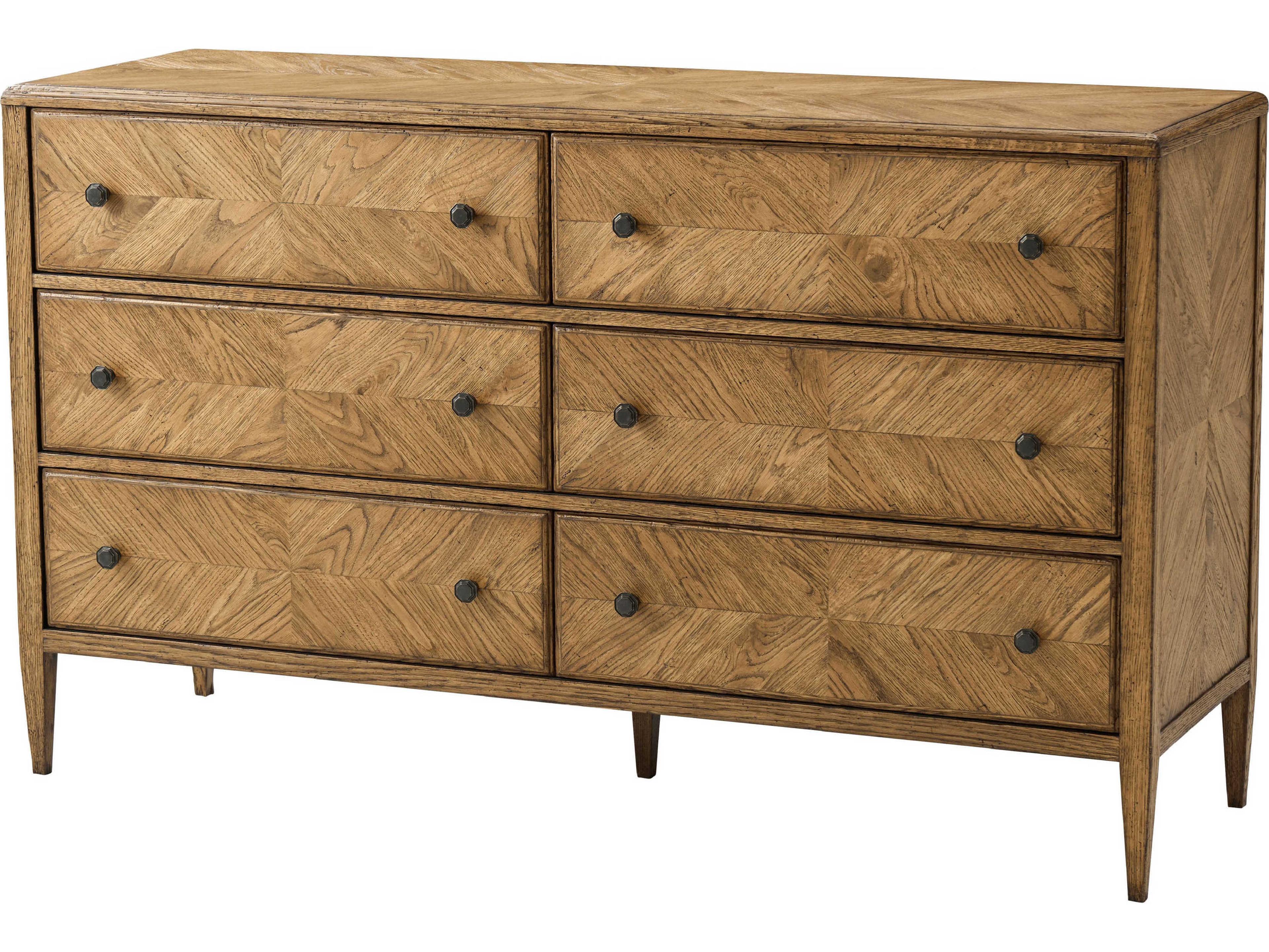 Theodore Alexander Nova 6-Drawers Dawn Double Dresser