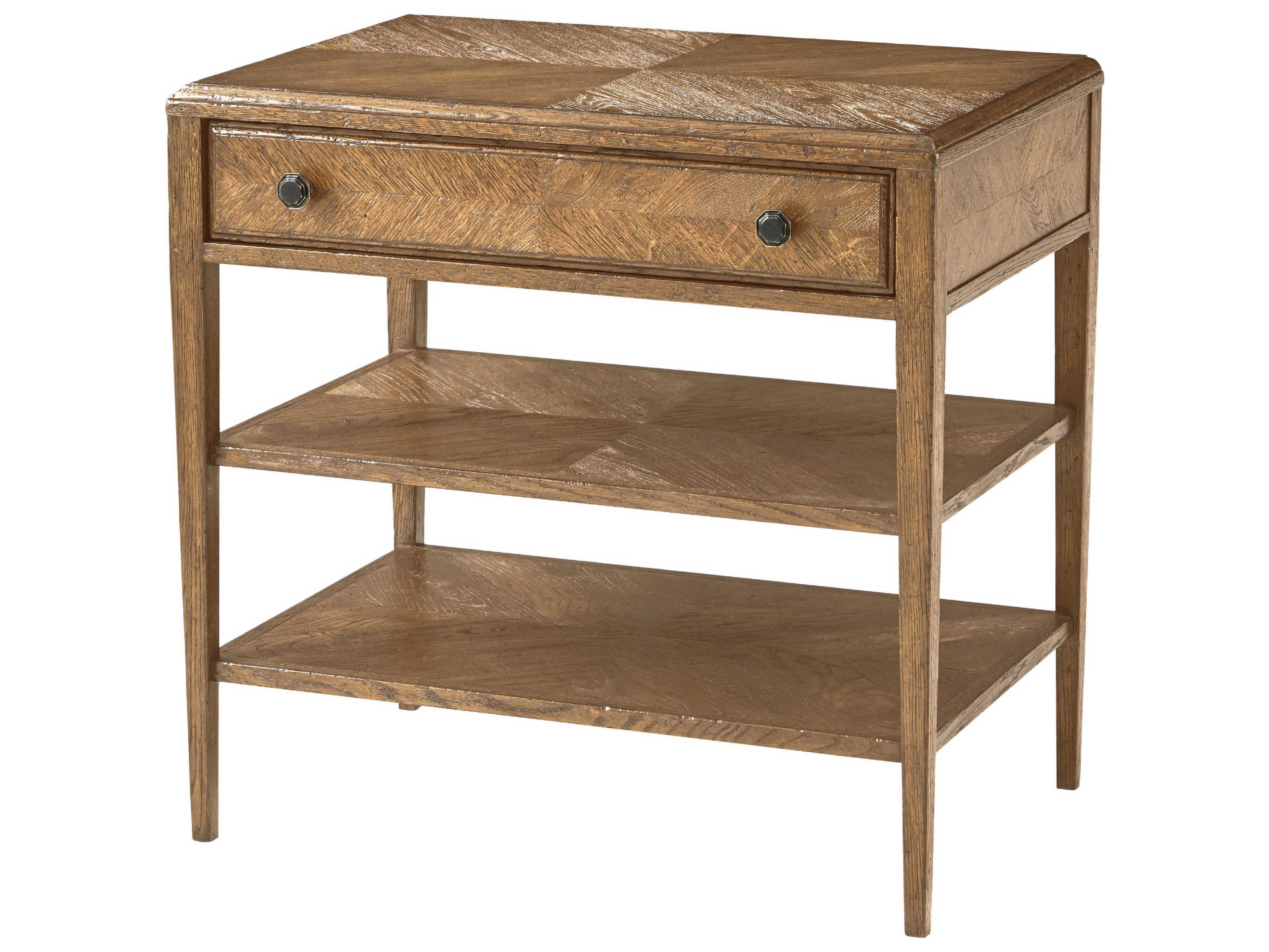 Theodore Alexander Nova 1-Drawer Dawn Two-Tiers Nightstand