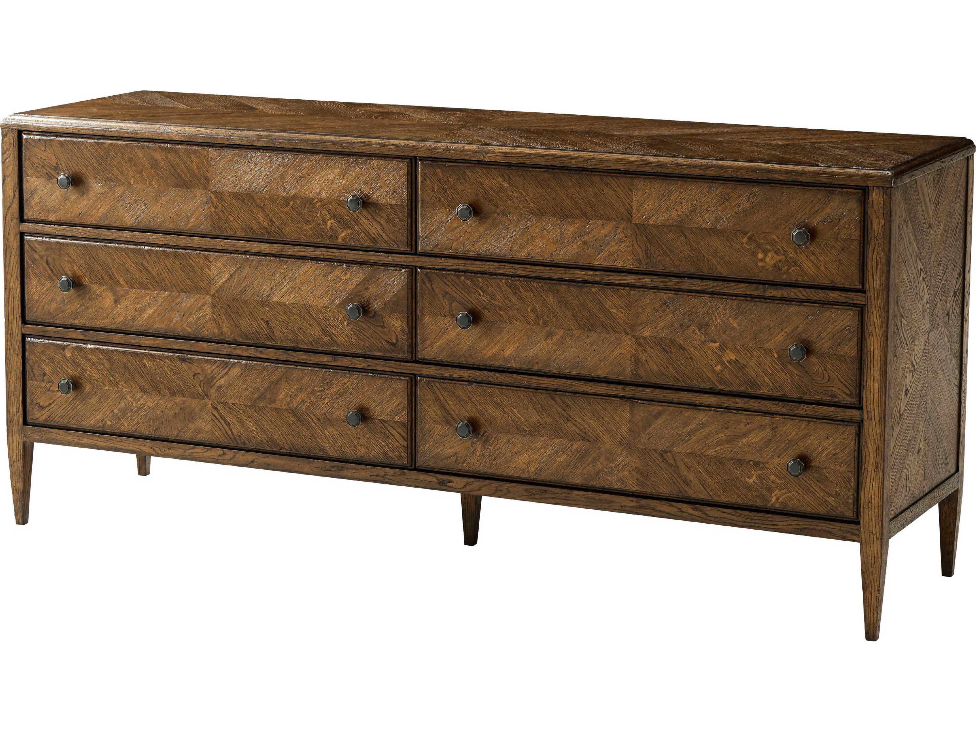 Theodore Alexander Nova 6-Drawers Dusk Double Dresser