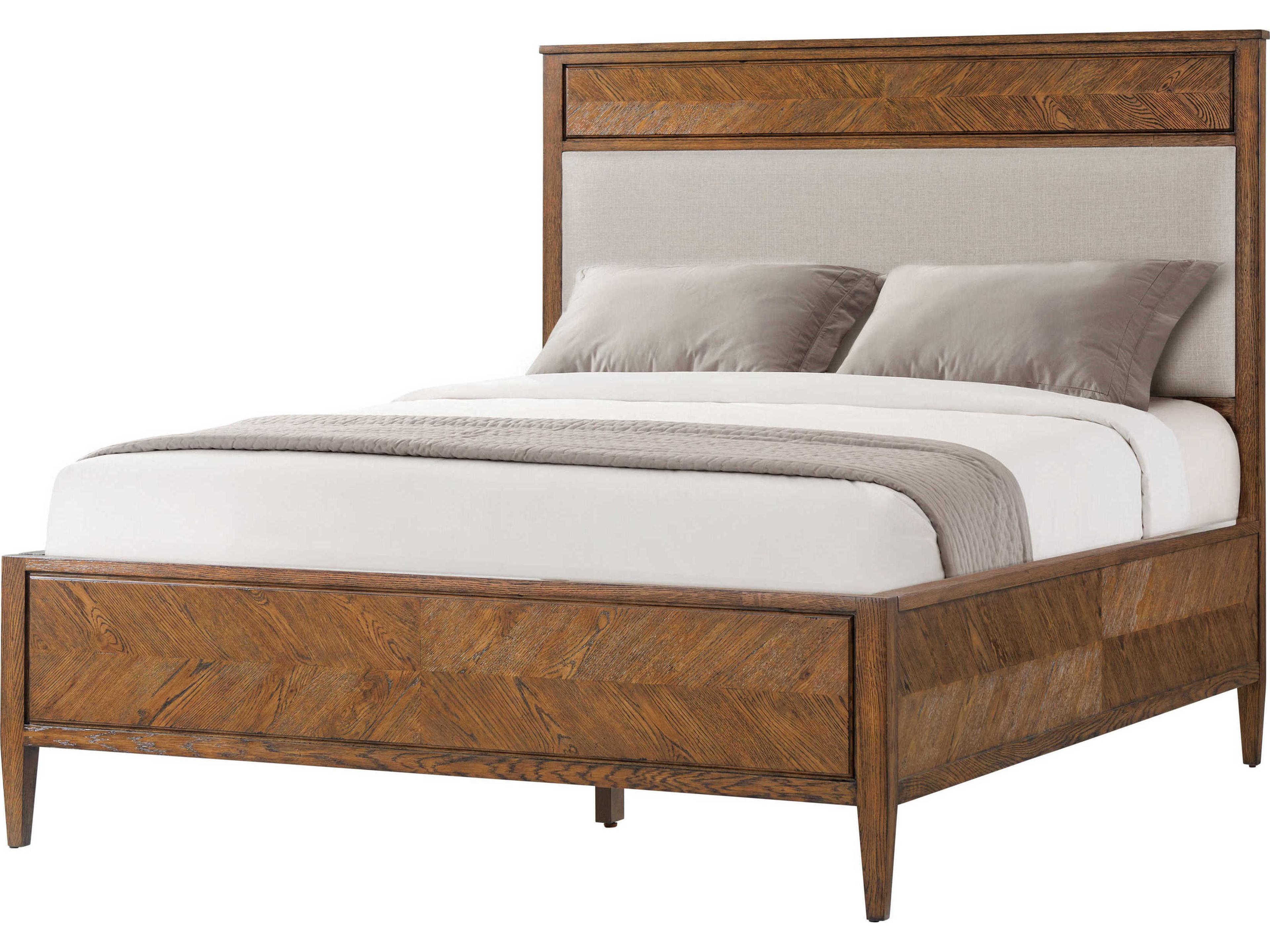Theodore Alexander Nova Dusk Oak Queen Platform Bed