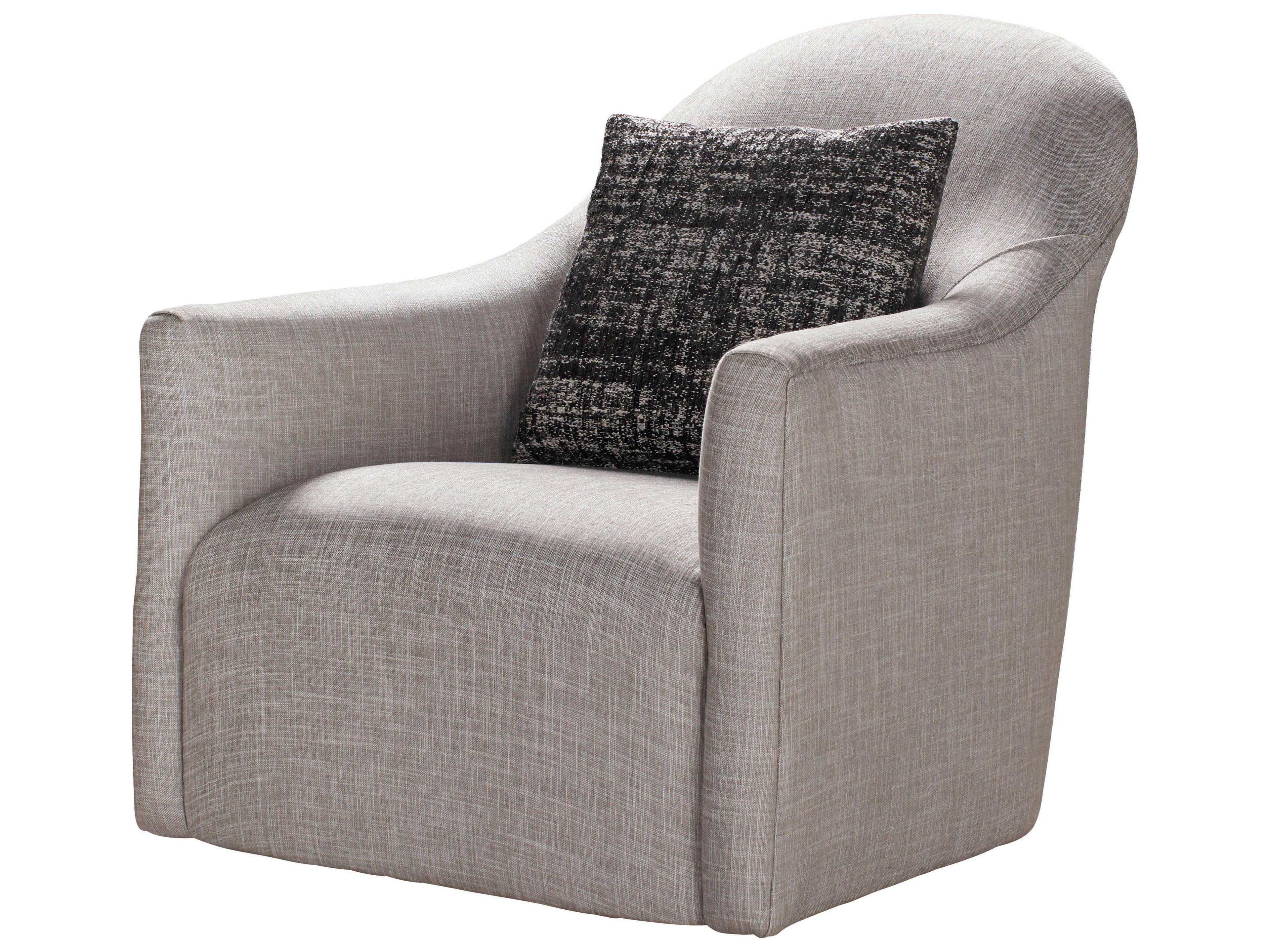 Theodore Alexander Paloma Swivel Fabric Accent Chair