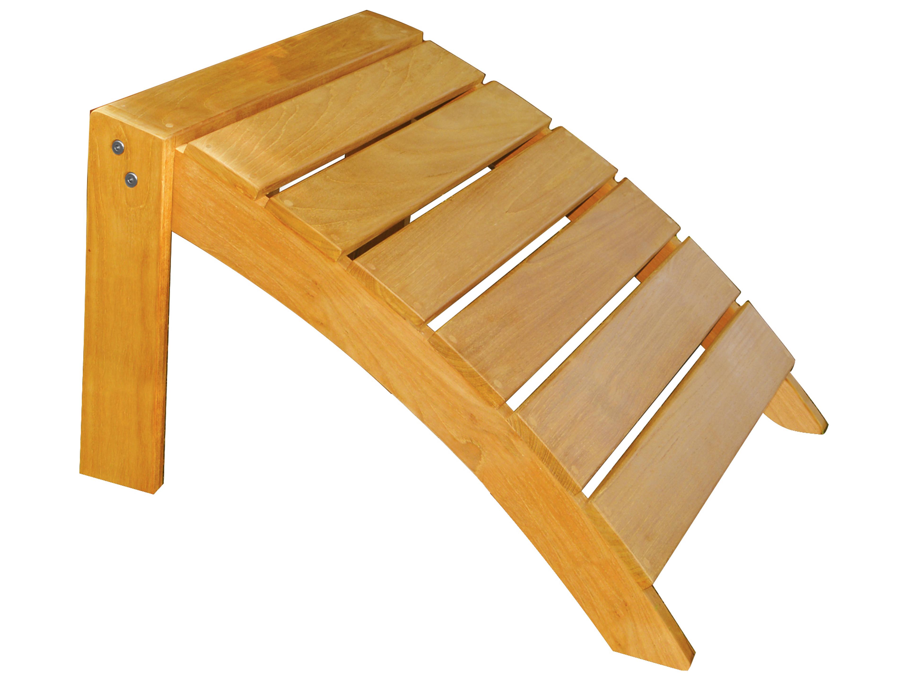 Three Birds Casual Adirondack Teak Wood Footstool