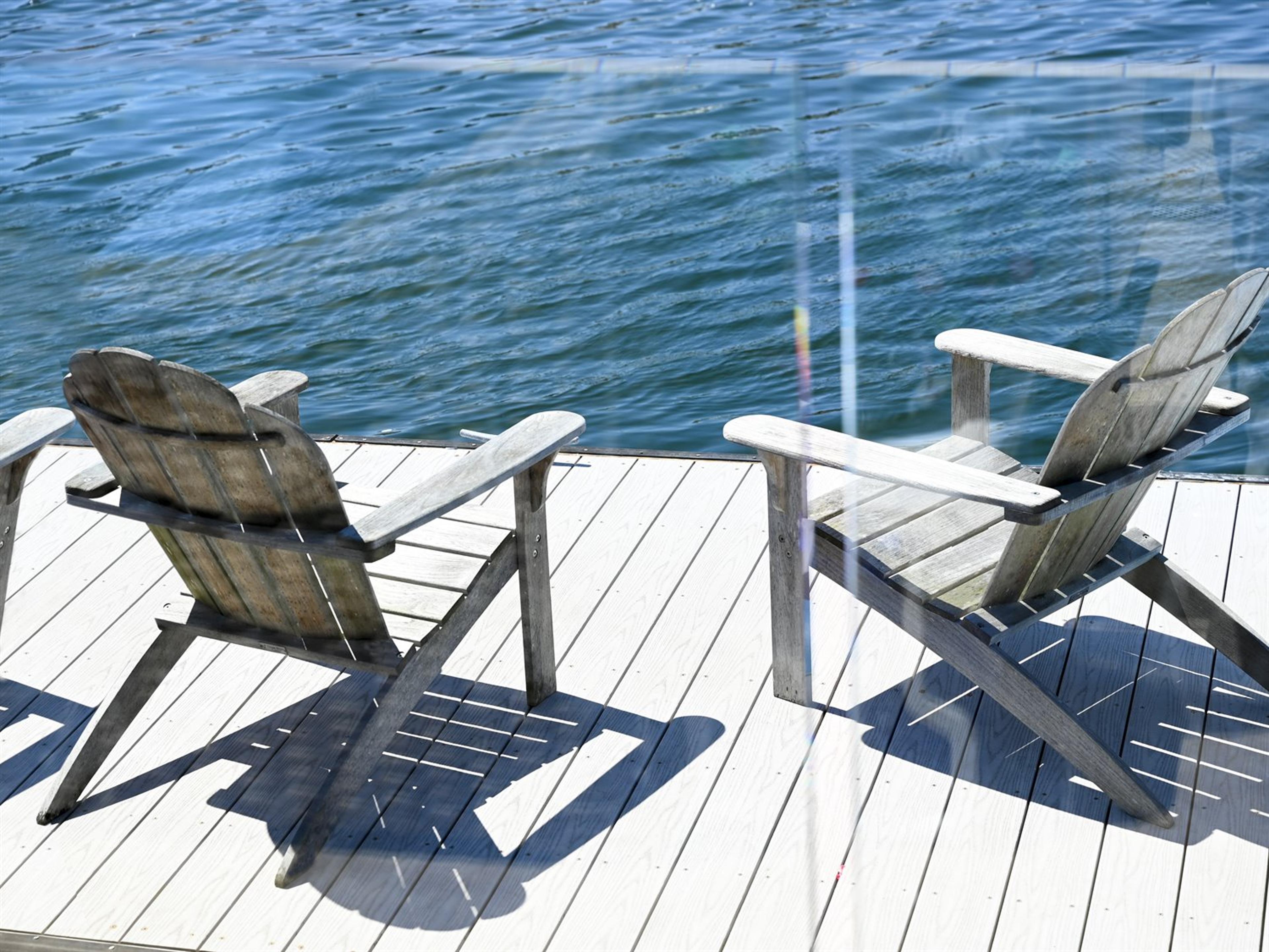 Three Birds Casual Adirondack Natural Teak Wood Lounge set