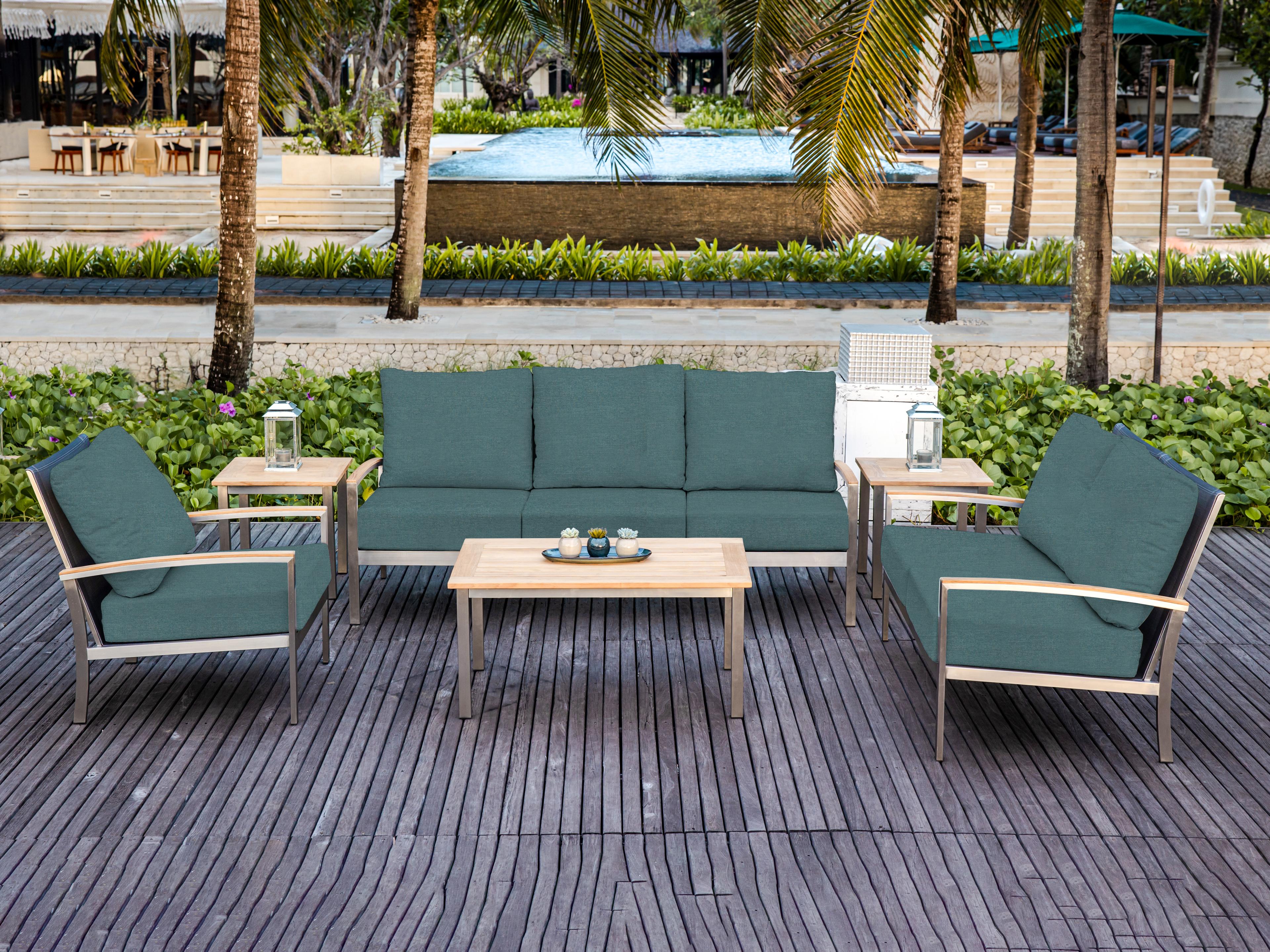 Three Birds Casual Avanti Steel Cushion Outdoor Lounge Set