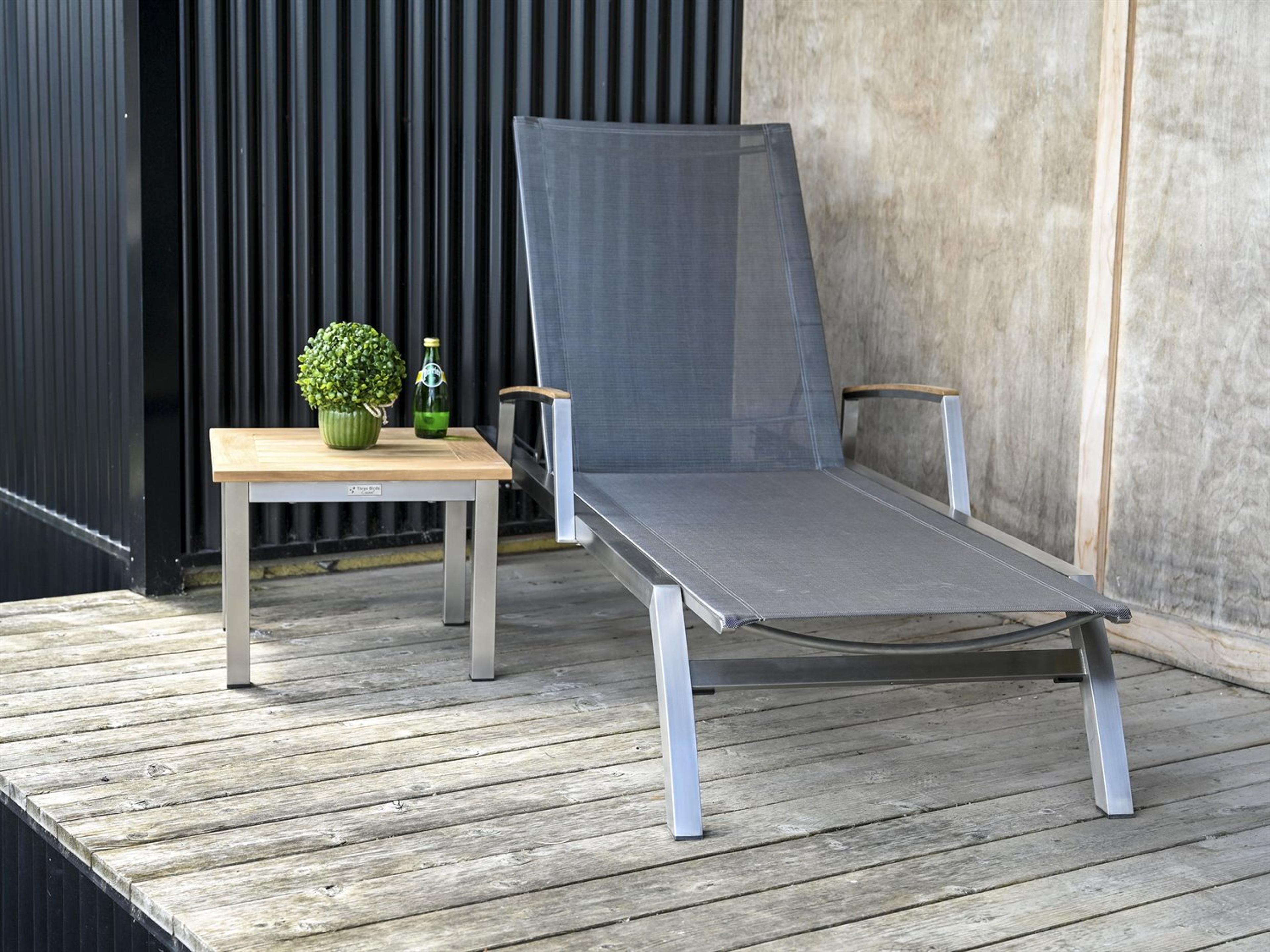 Three Birds Casual Avanti Stainless Steel Lounge set