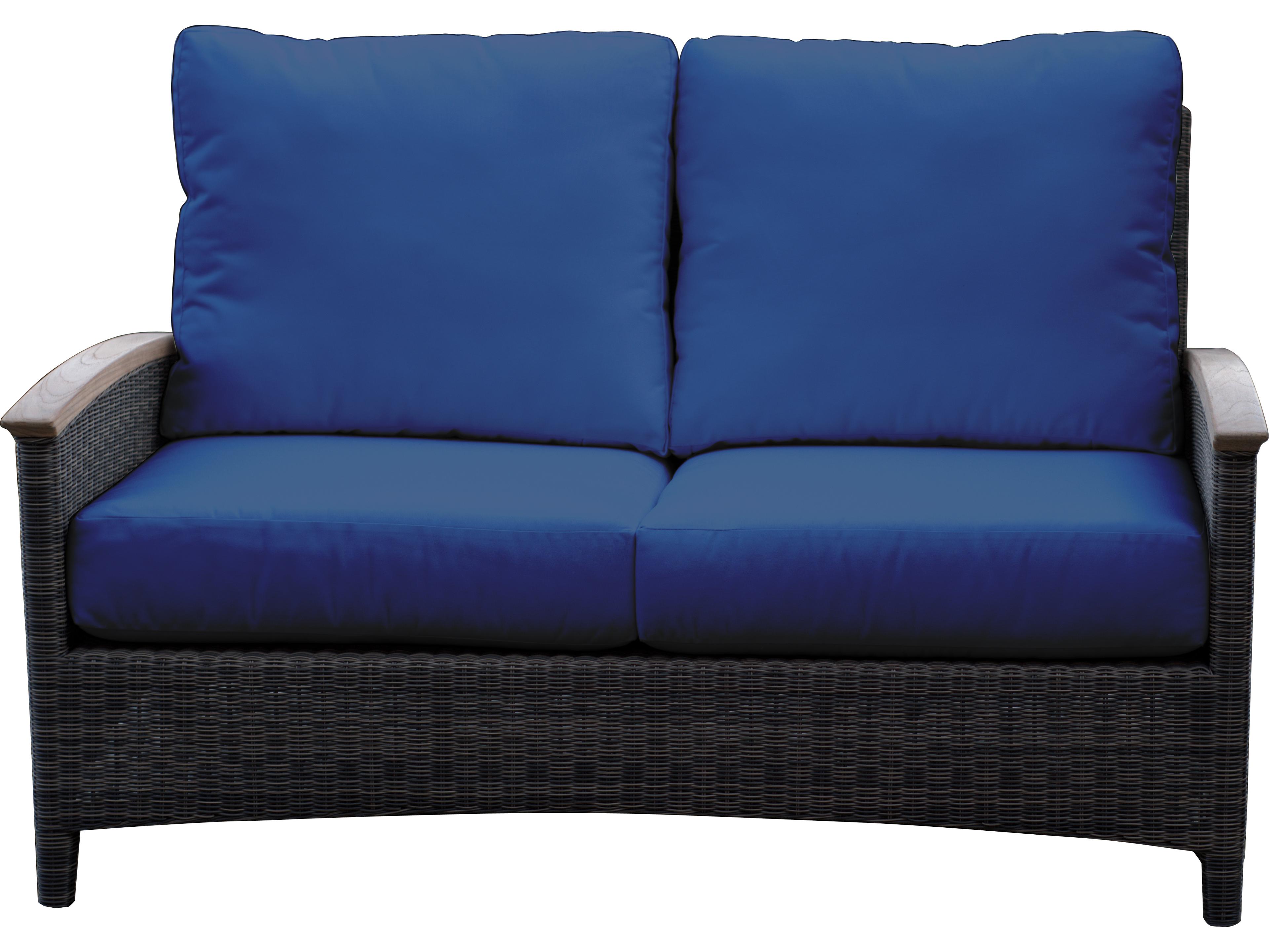 Three Birds Casual Bella Deep Seating Wicker 2-Seater Outdoor Patio Sofa