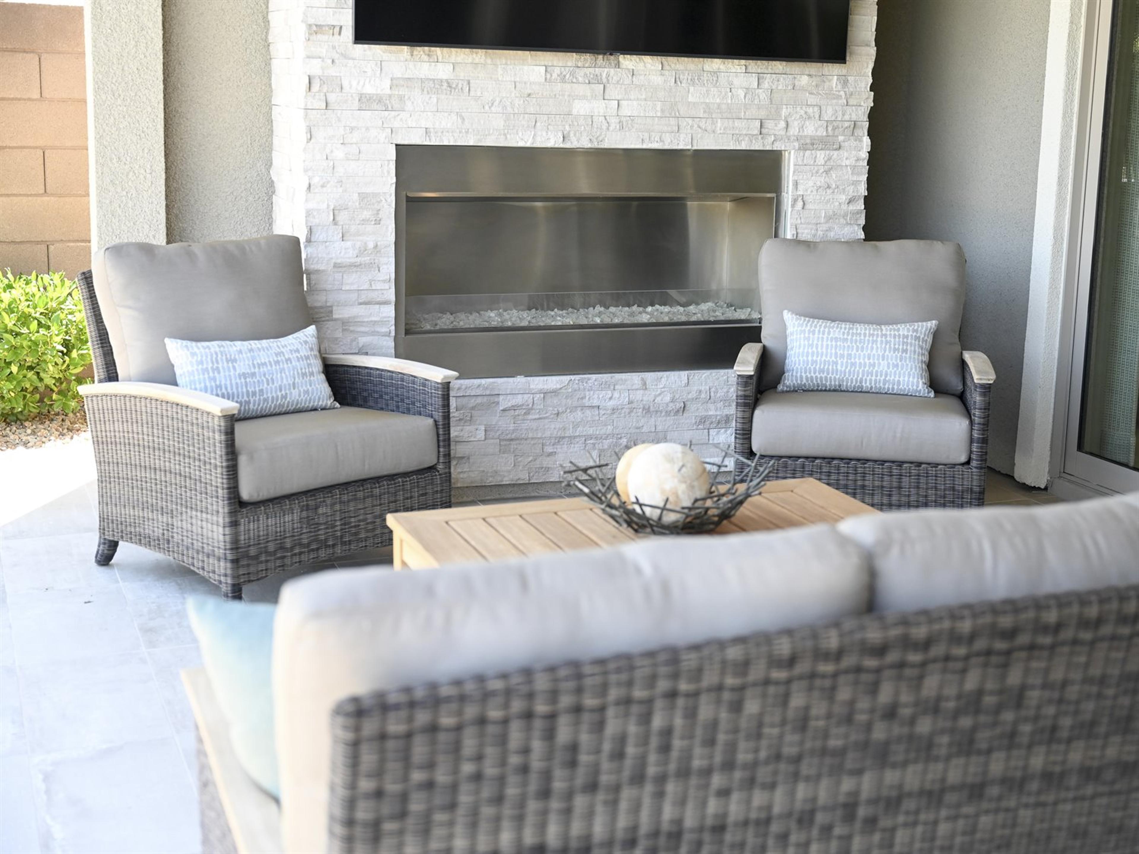 Three Birds Casual Bella Deep Seating Wicker Patio Lounge Set