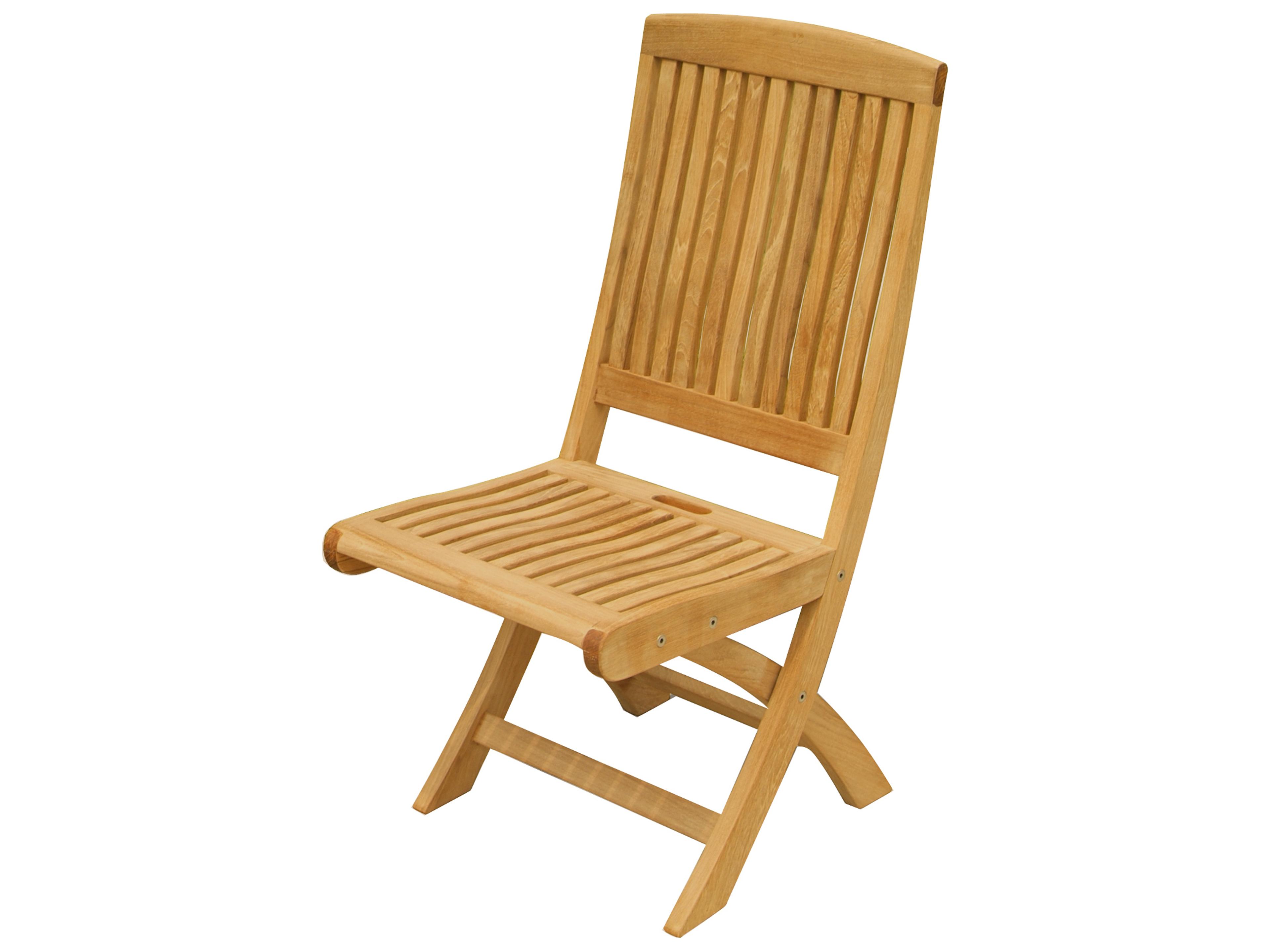 Three Birds Casual Braxton Teak Folding Side Chair
