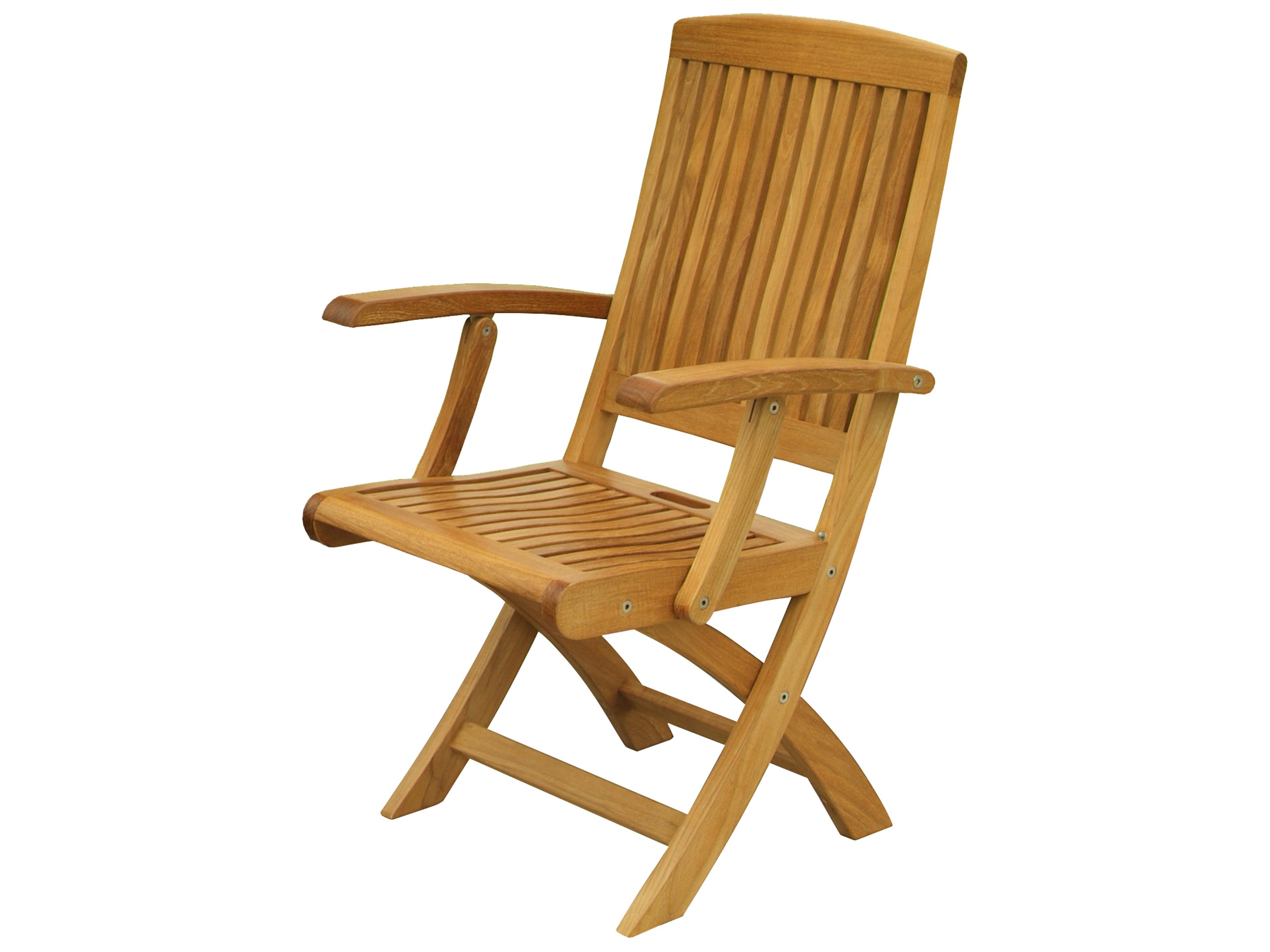 Three Birds Casual Braxton Teak Folding Armchair