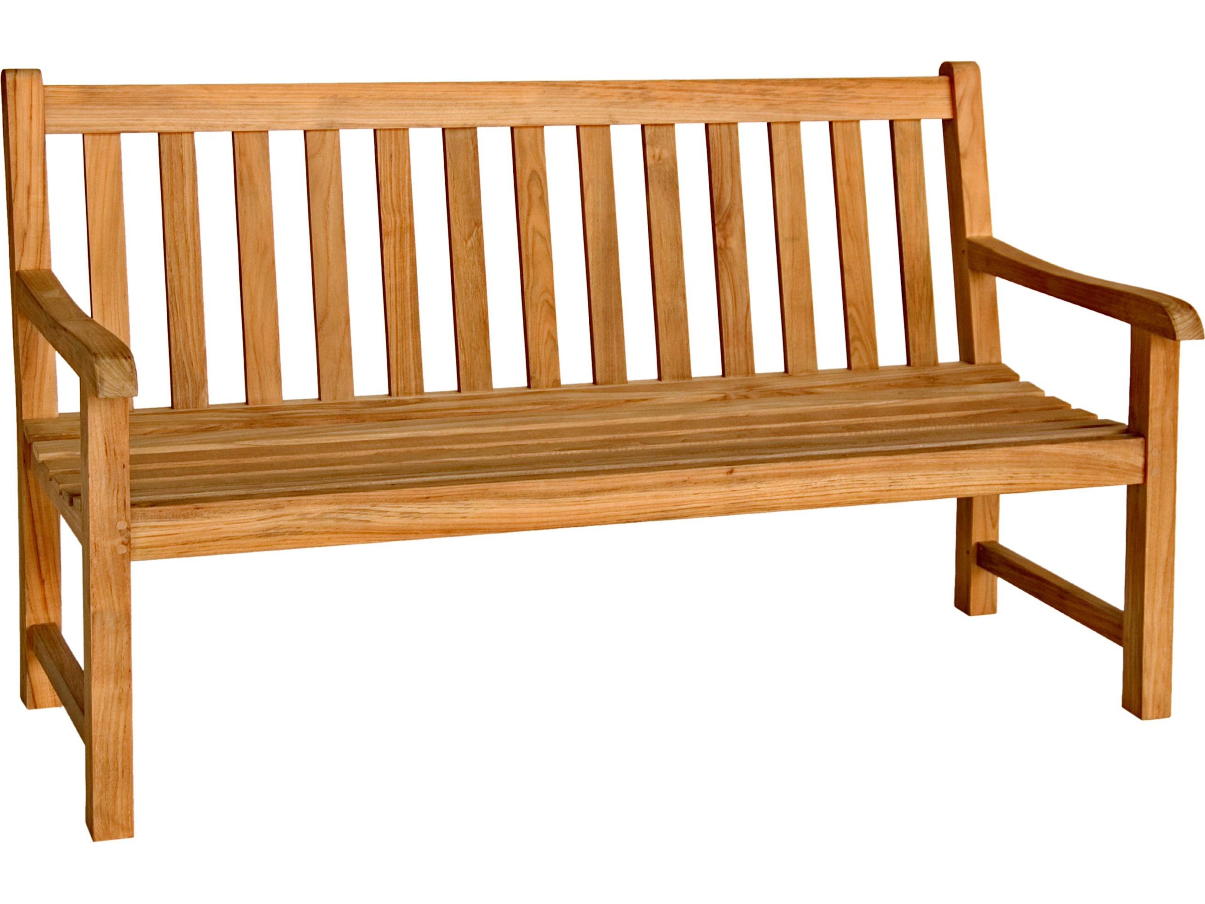 Three Birds Casual Classic Teak Outdoor Patio Bench 5 feet