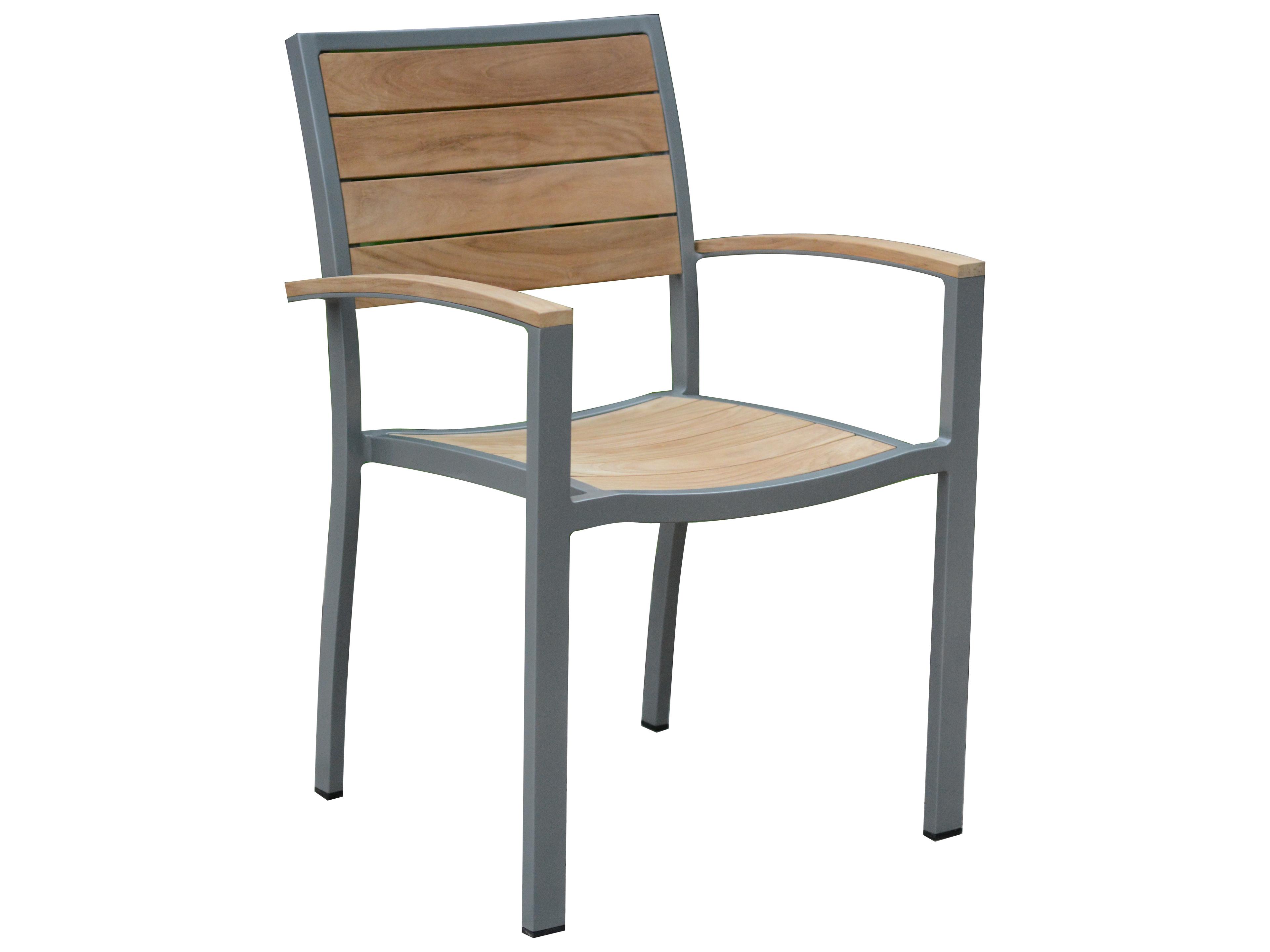Three Birds Casual SoHo Teak Stacking Armchair