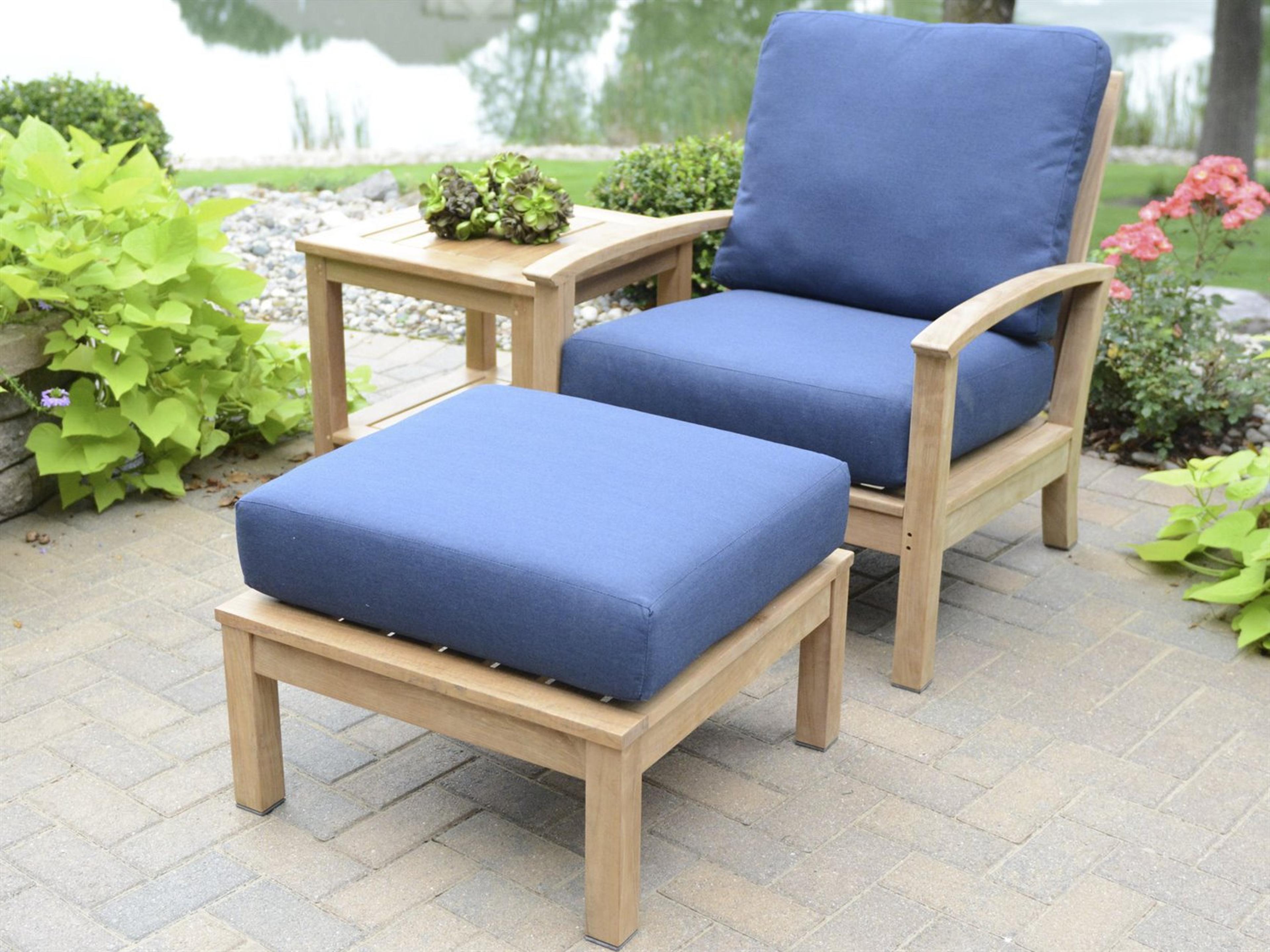Three Birds Casual St. Lucia Natural Teak Outdoor Lounge Set