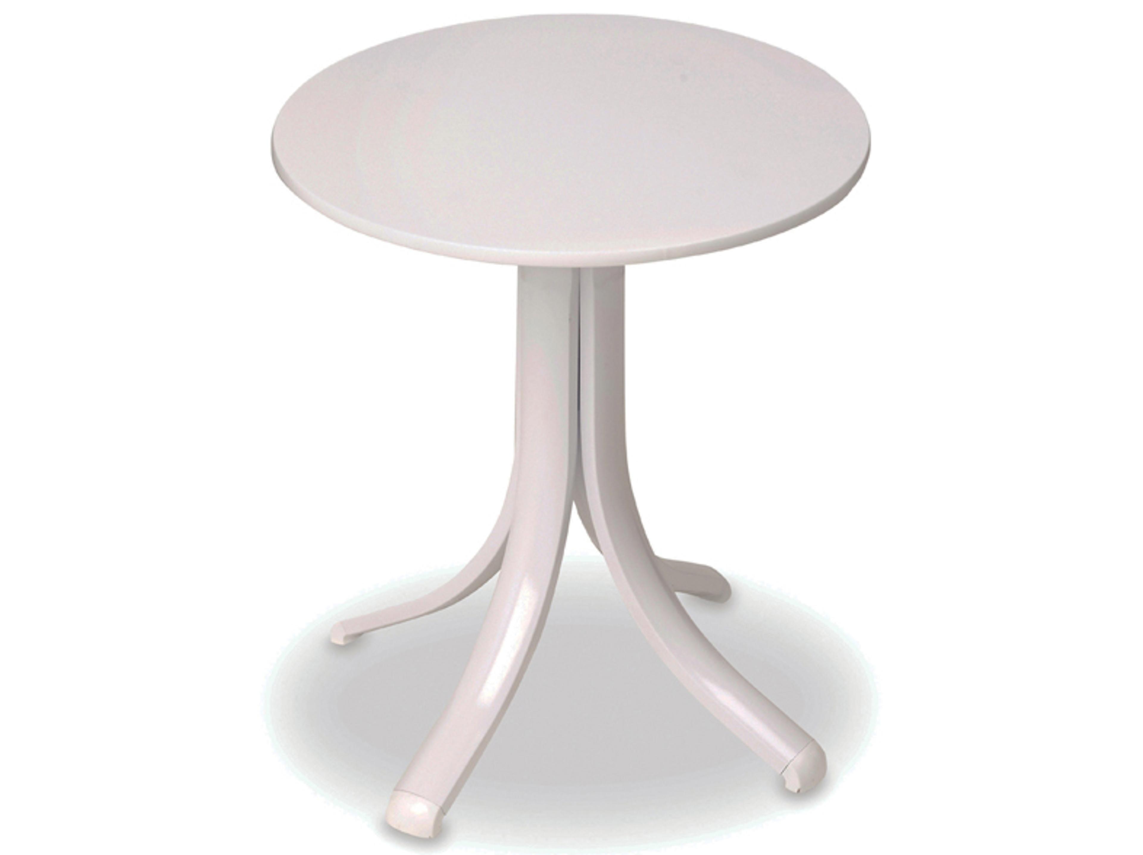 Telescope Casual Marine Grade Polymer Round Patio End Table