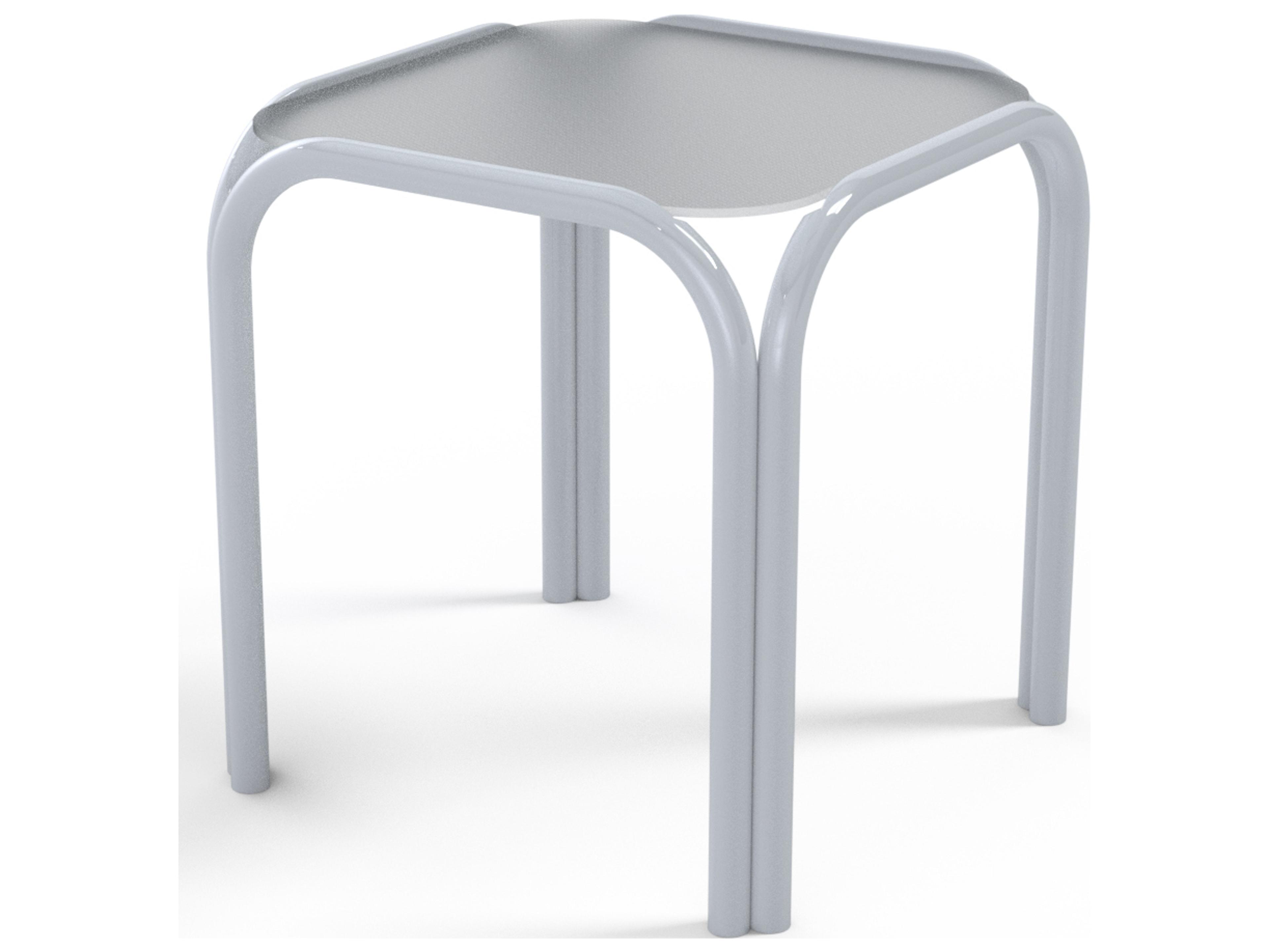 Telescope Casual Obscure Acrylic Top Square Outdoor End Table