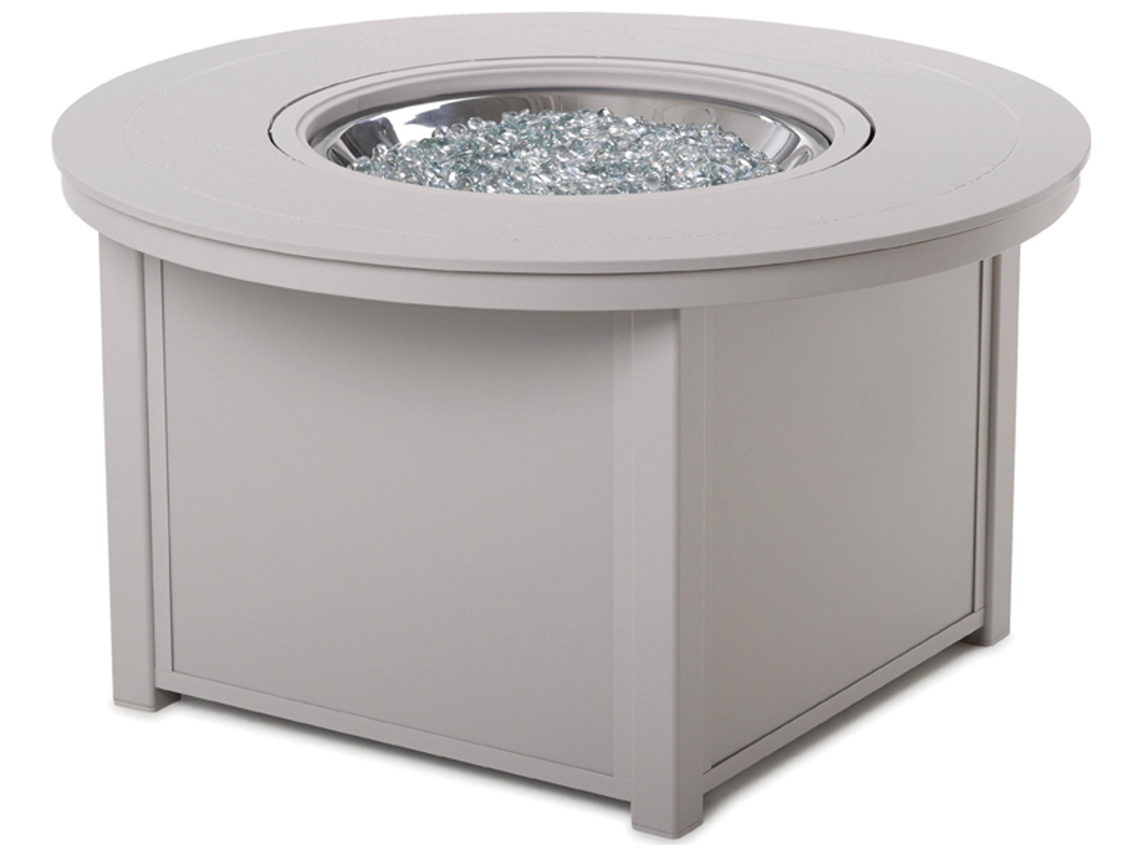 Telescope Casual MGP Aluminum Round Outdoor Patio Fire Pit Table