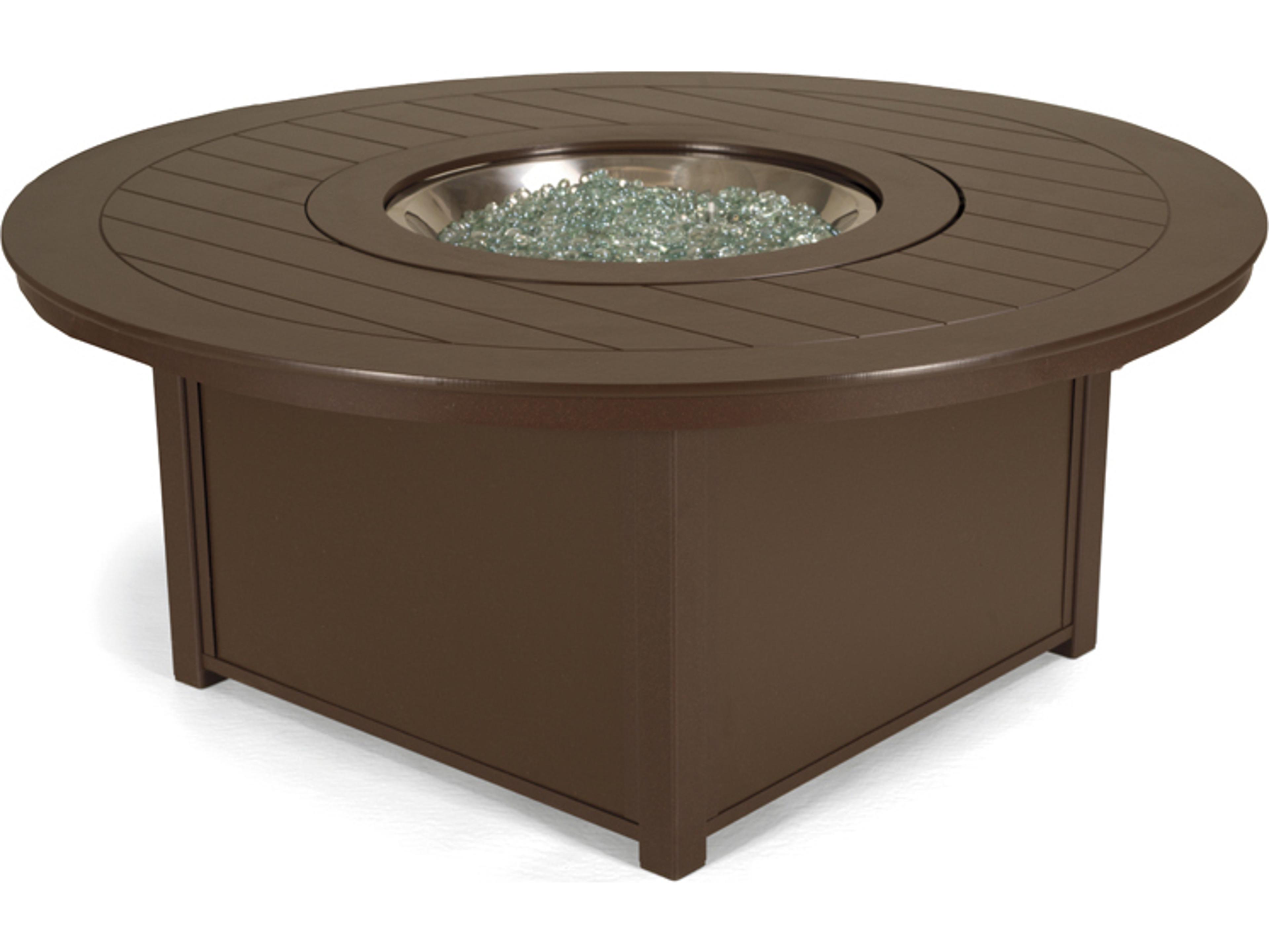 Telescope Casual MGP Aluminum Round Patio Fire Pit Table