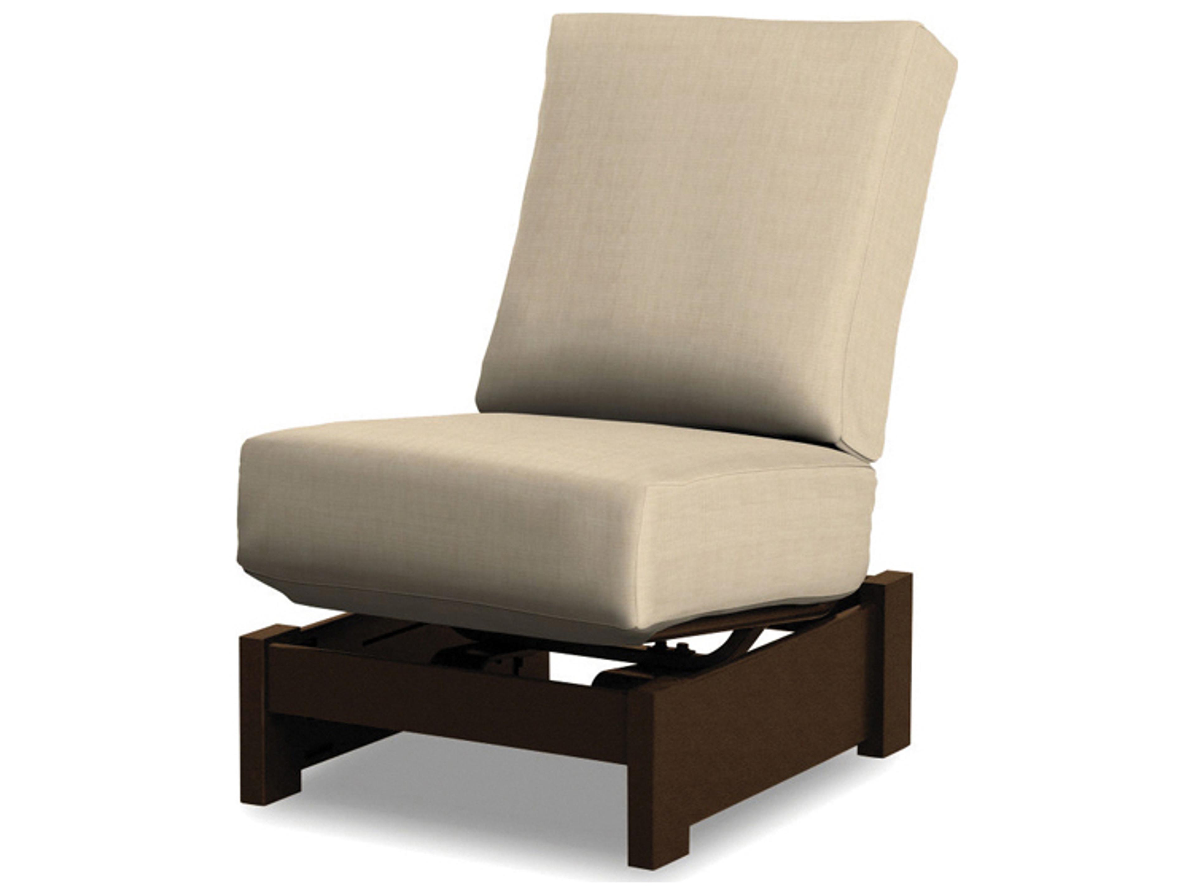 Leeward Marine Grade Polymer Deep Seat Modular Single Glider Outdoor Patio Lounge Chair