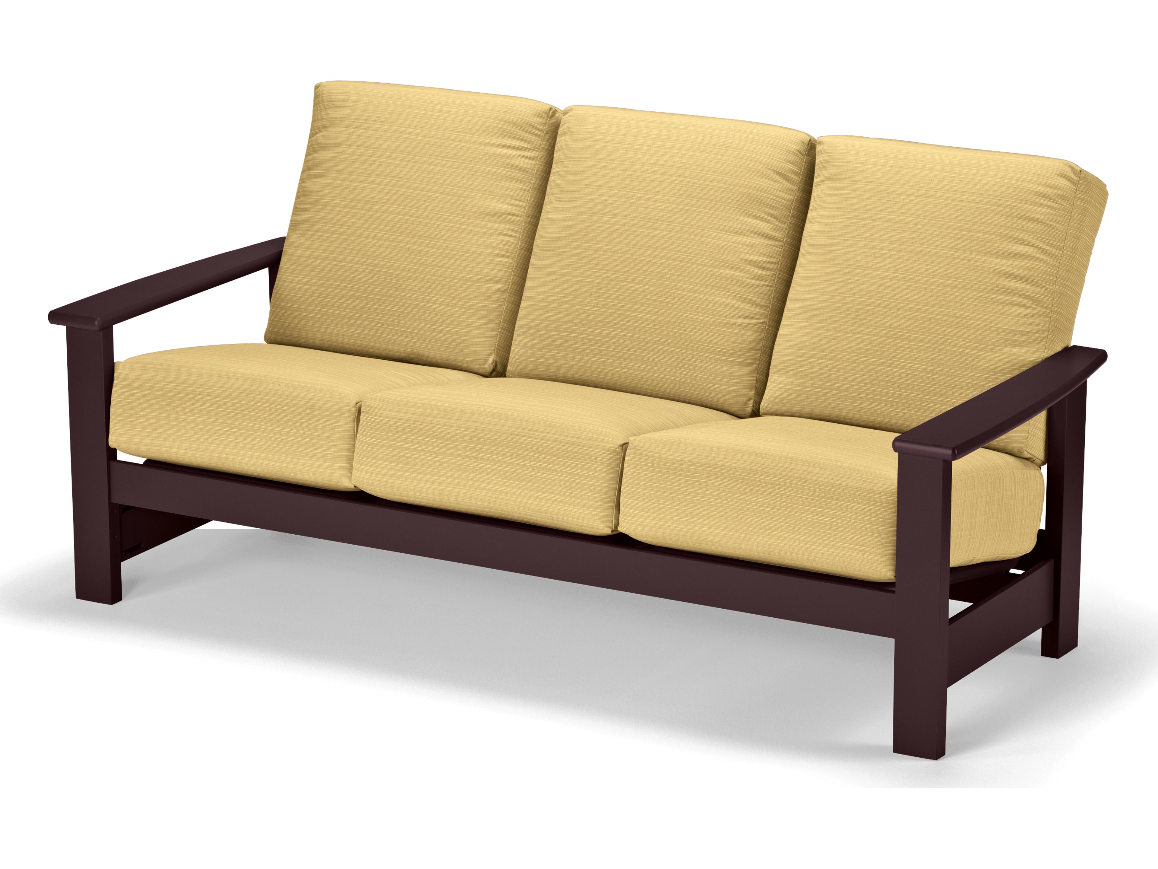 Telescope Casual Leeward Marine Grade Polymer Deep Seat Patio Sofa