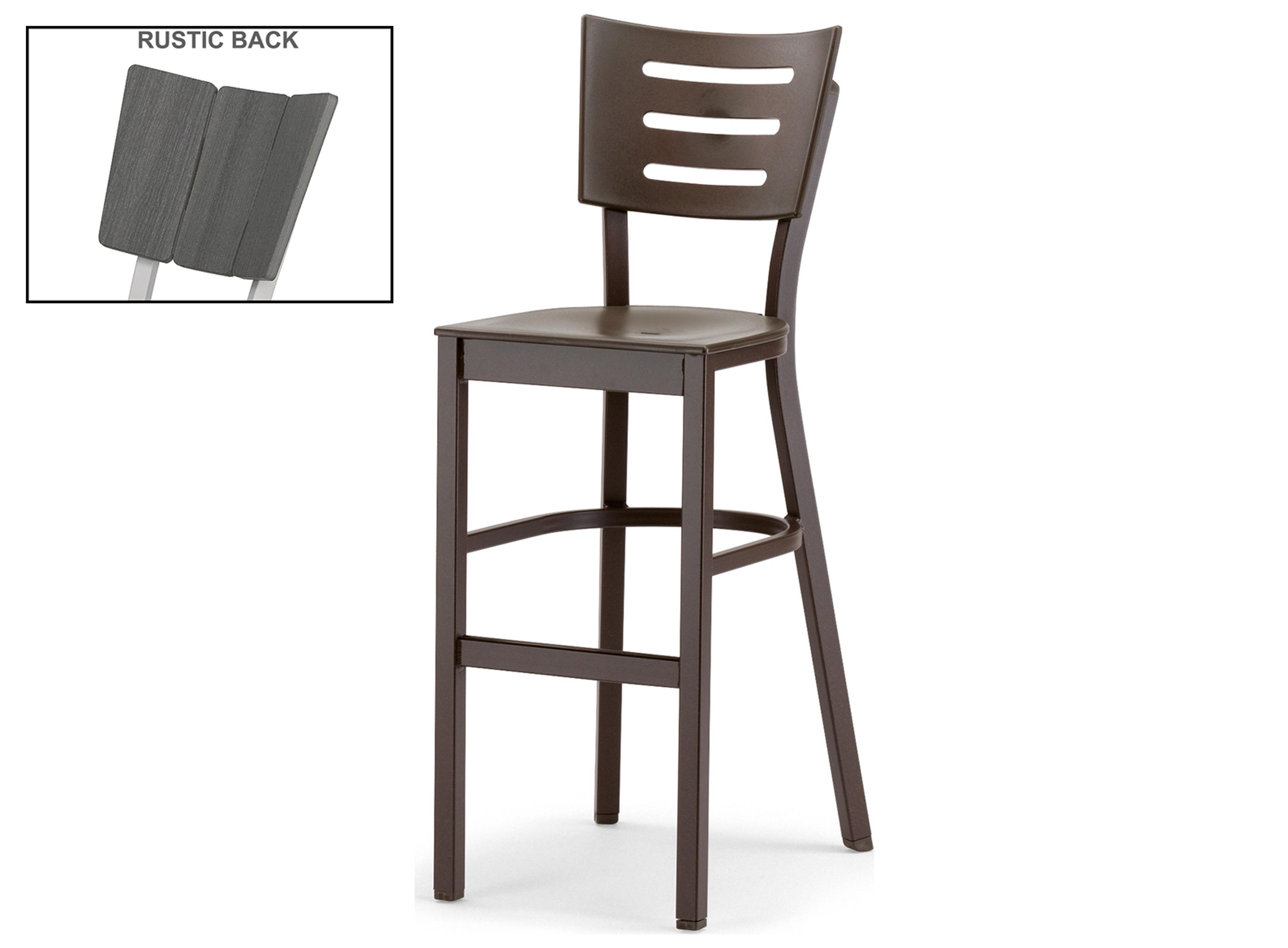 Telescope Casual Avant MGP Aluminum Stackable Bar Height Patio Chair