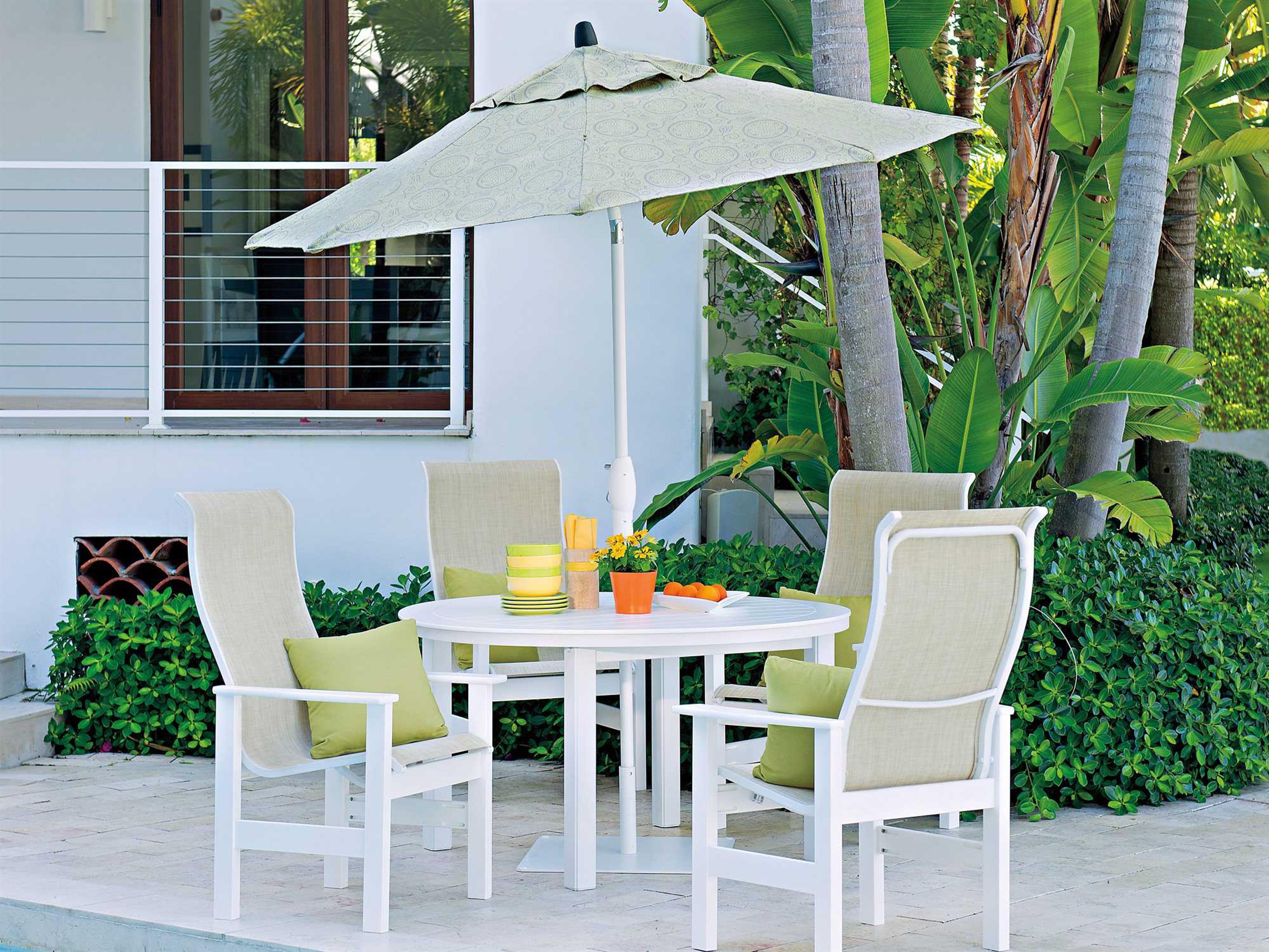 Leeward Marine Grade Polymer Sling Outdoor Patio Dining Set