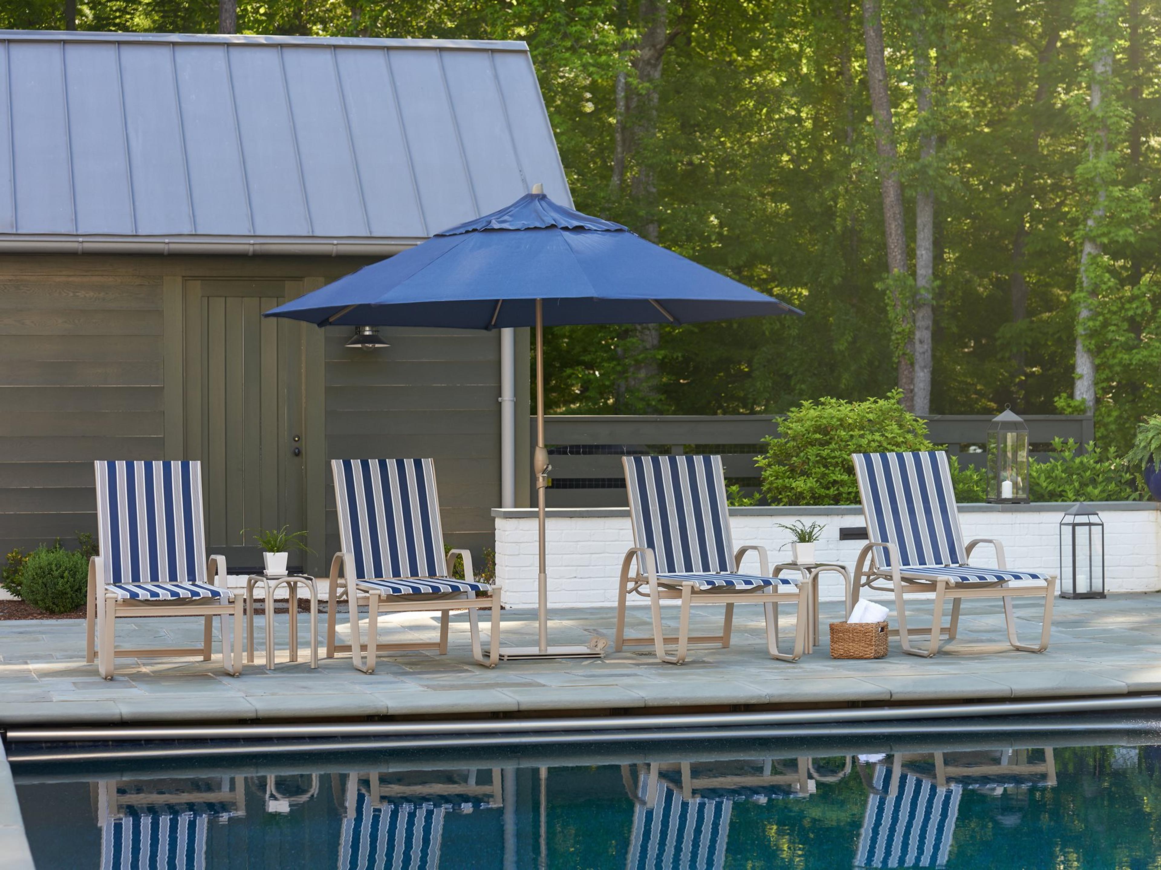 Telescope Casual Aruba Ii Sling Aluminum Patio Lounge Set