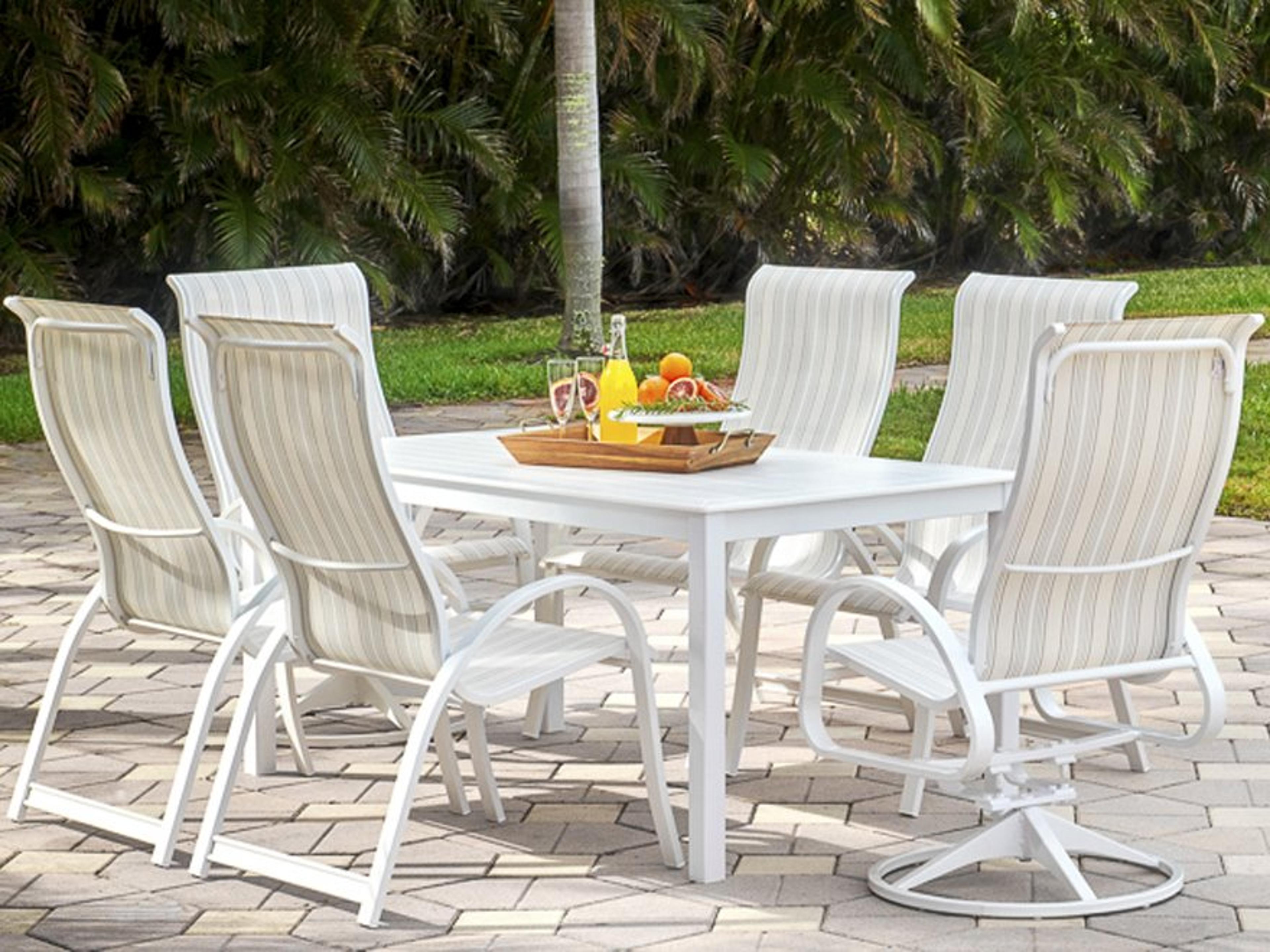Telescope Casual Aruba Ii Sling Aluminum Dining Set