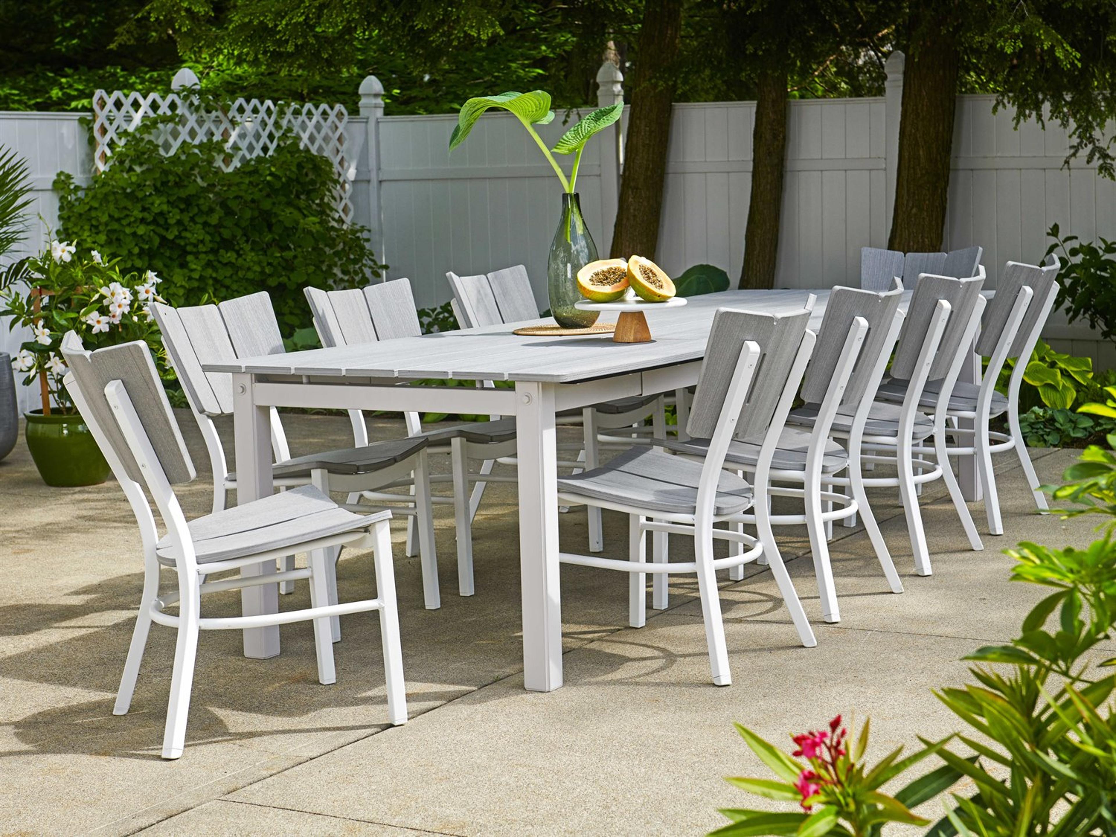 Telescope Casual Avant Mgp Aluminum Recycled Plastic Outdoor Patio Dining Set